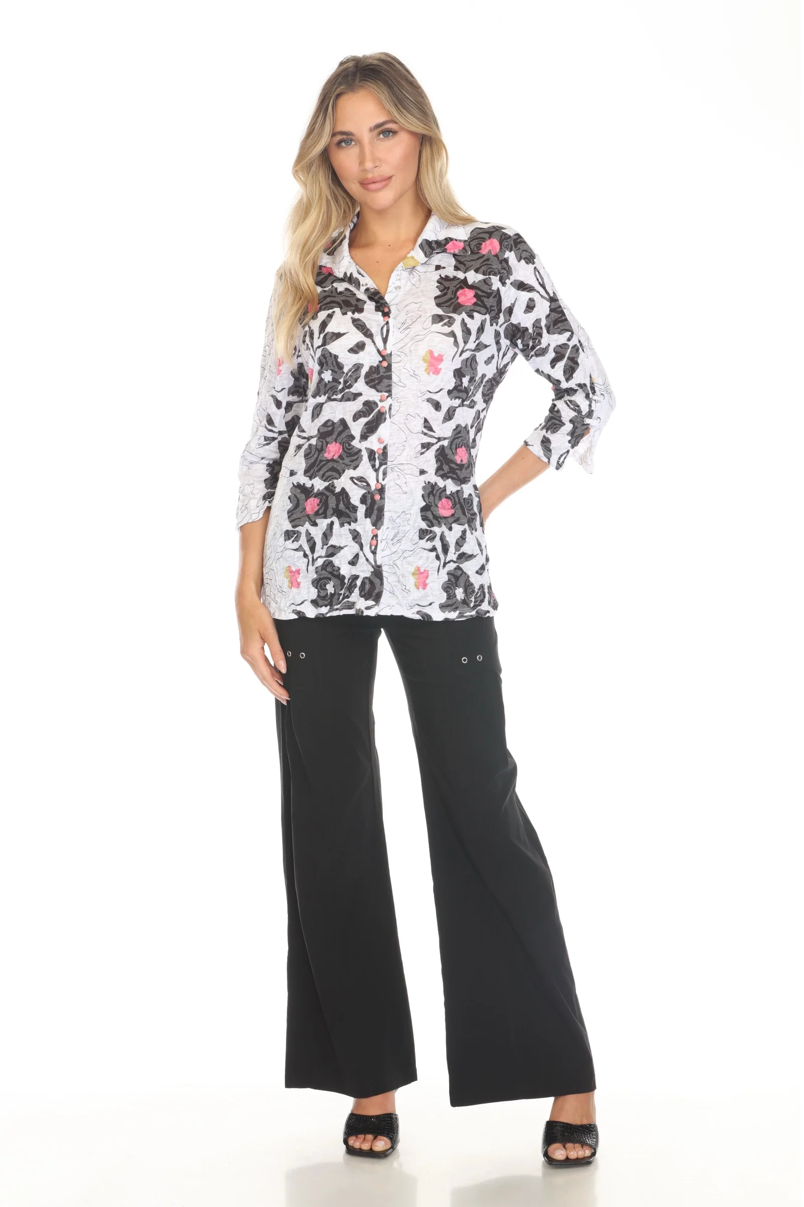 Sabrina Shirt - Noir Bloom - Image 2
