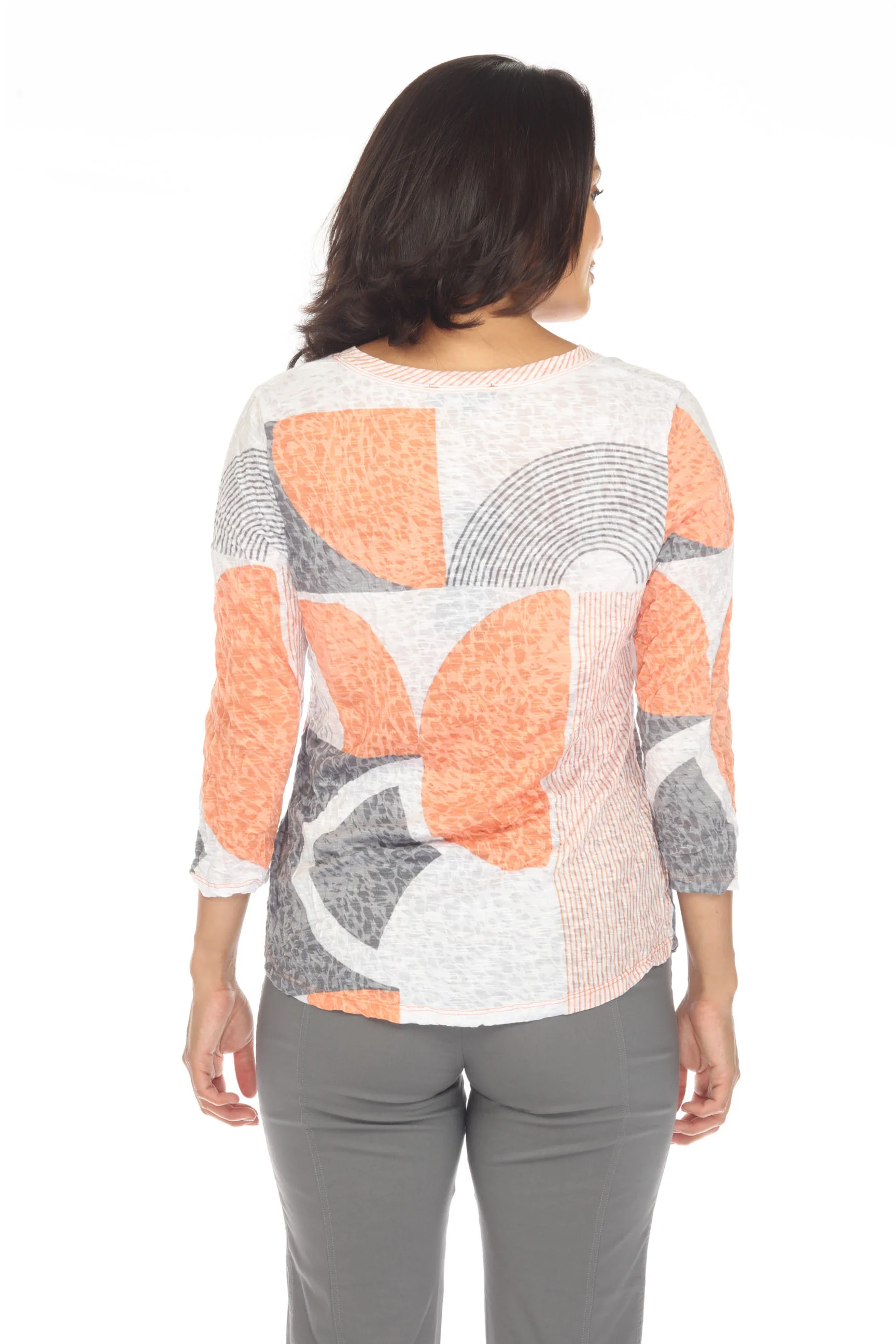 V-Neck Top - Citrus Contours - Image 5