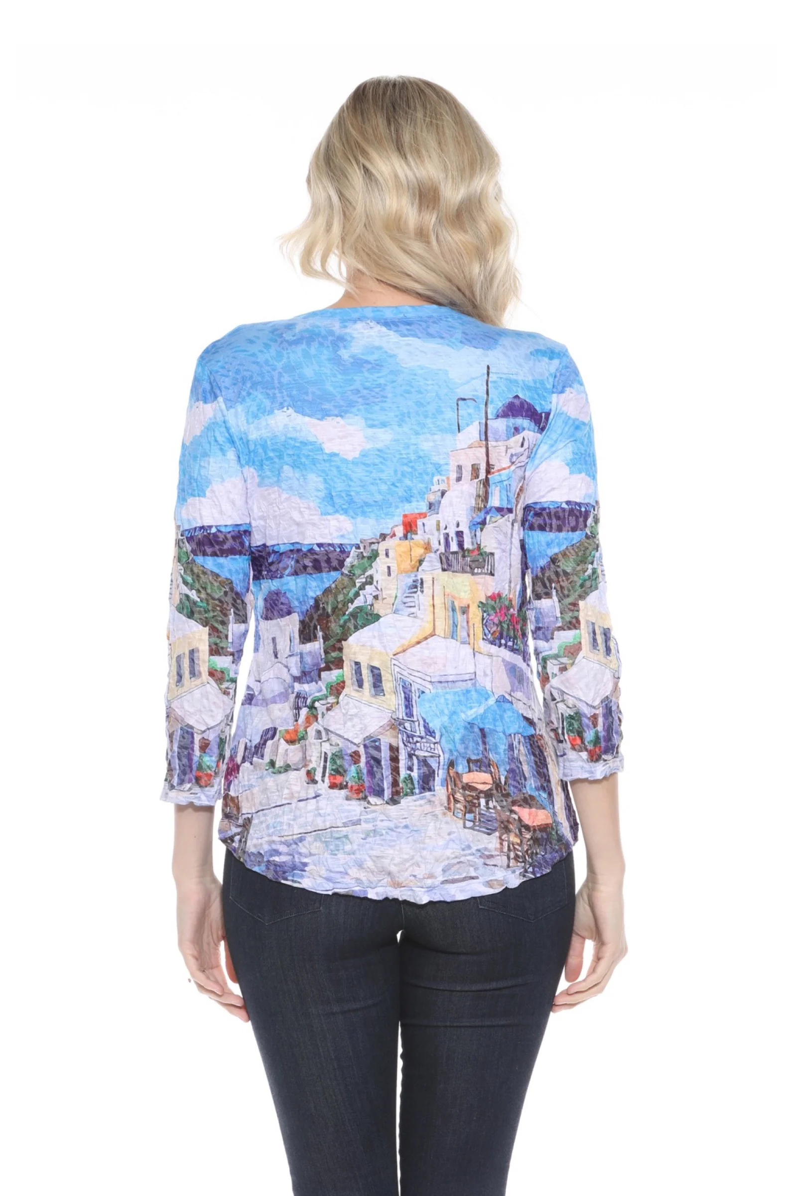 V-Neck Top - Santorini - Image 4