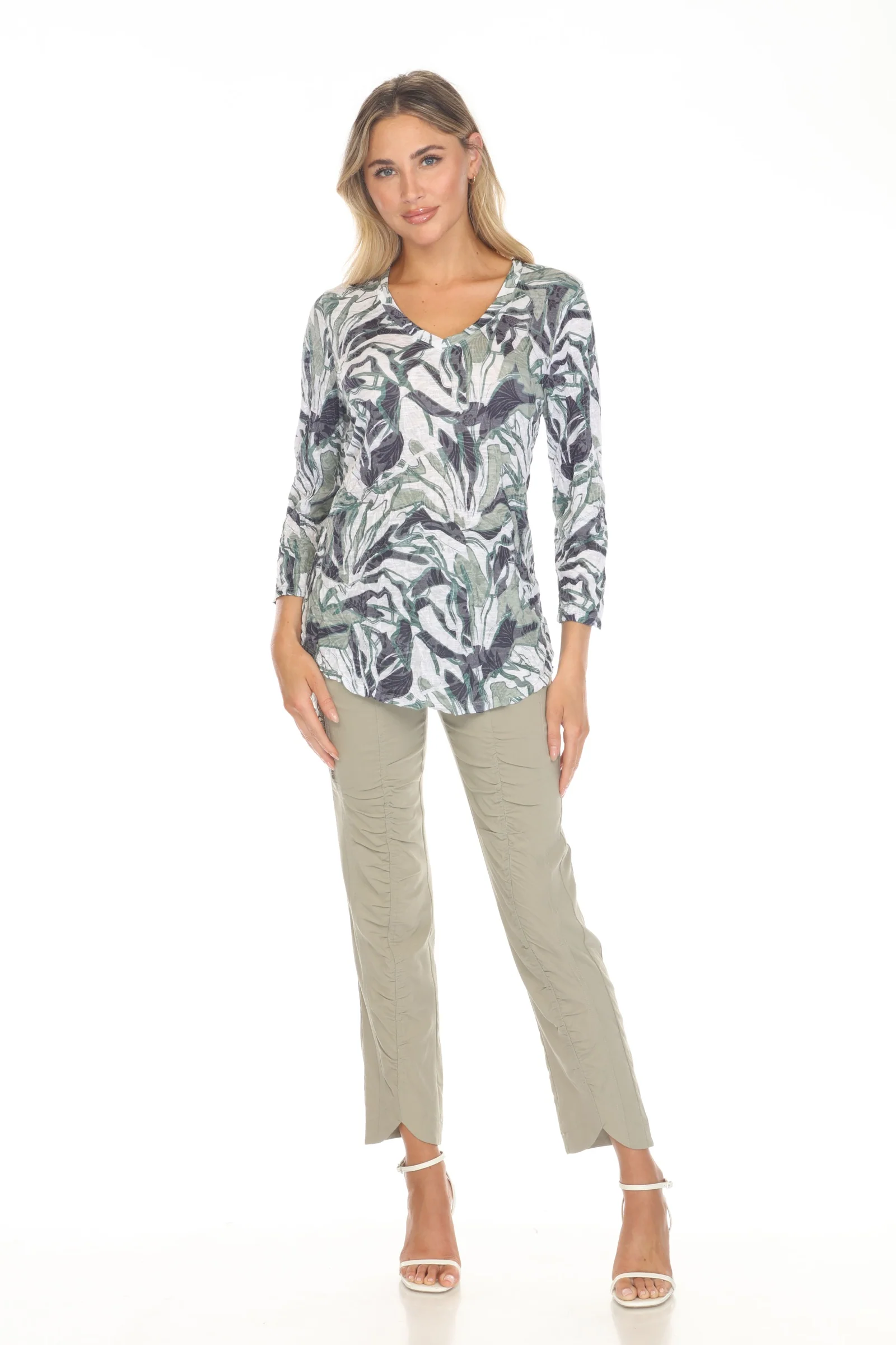 V-Neck Top - Forest Veil - Image 2