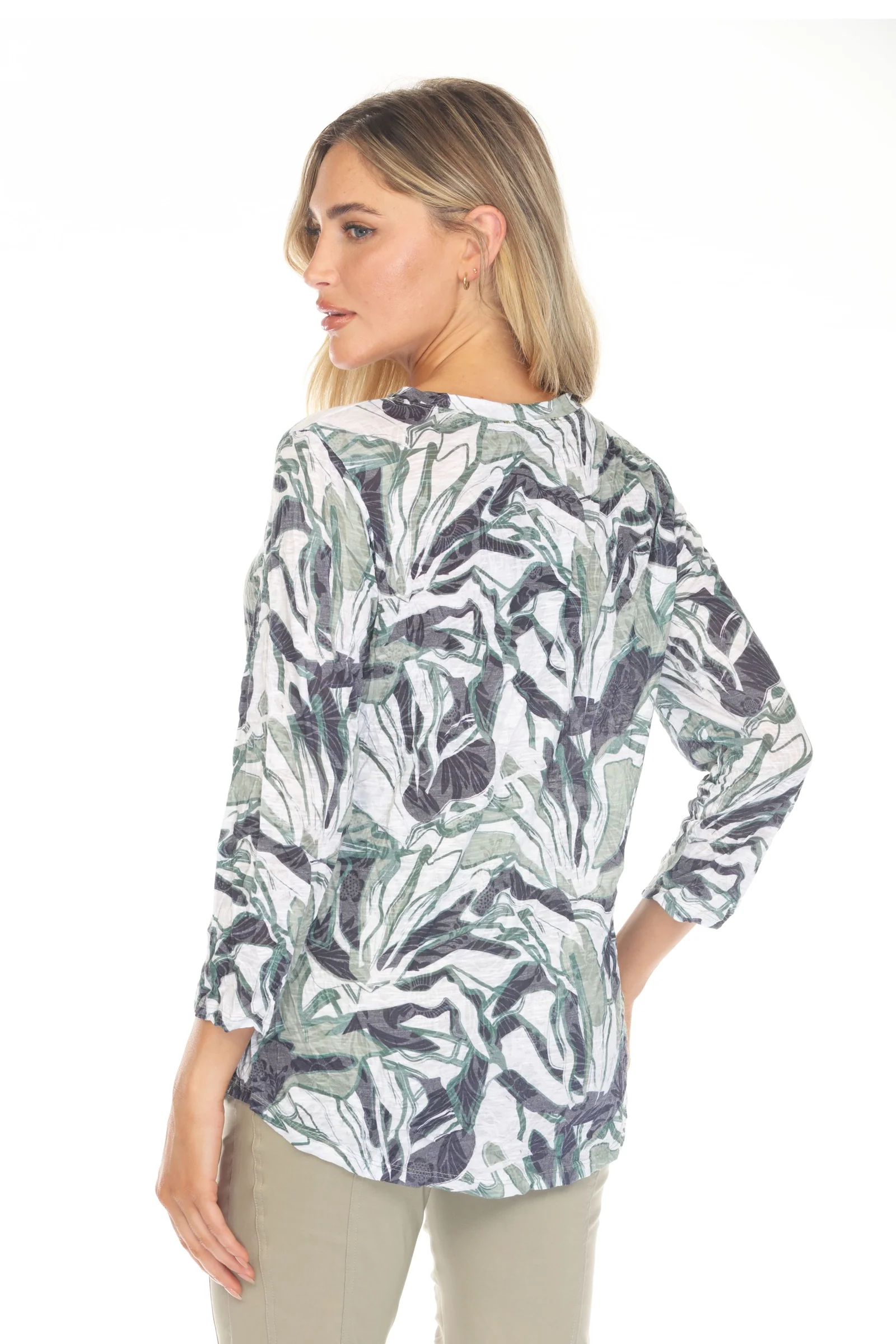 V-Neck Top - Forest Veil - Image 6