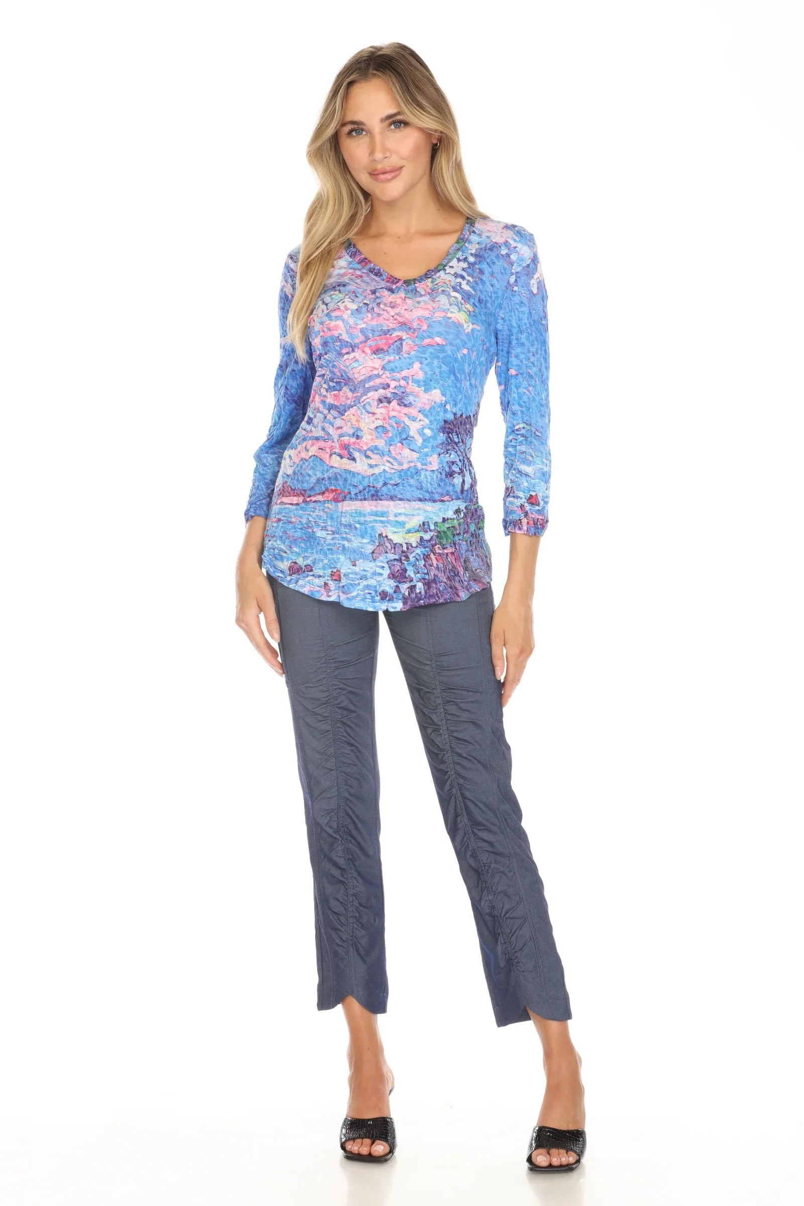 V-Neck Top - Coastal Glow - Image 2