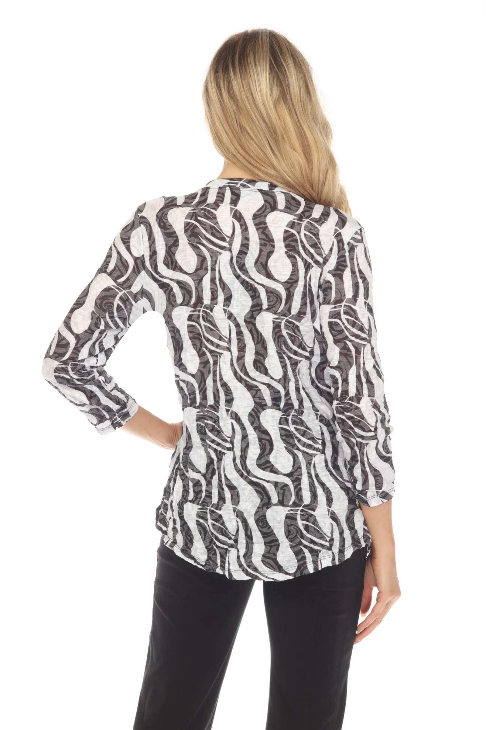 V-Neck Top - Marble Swirl - Image 5