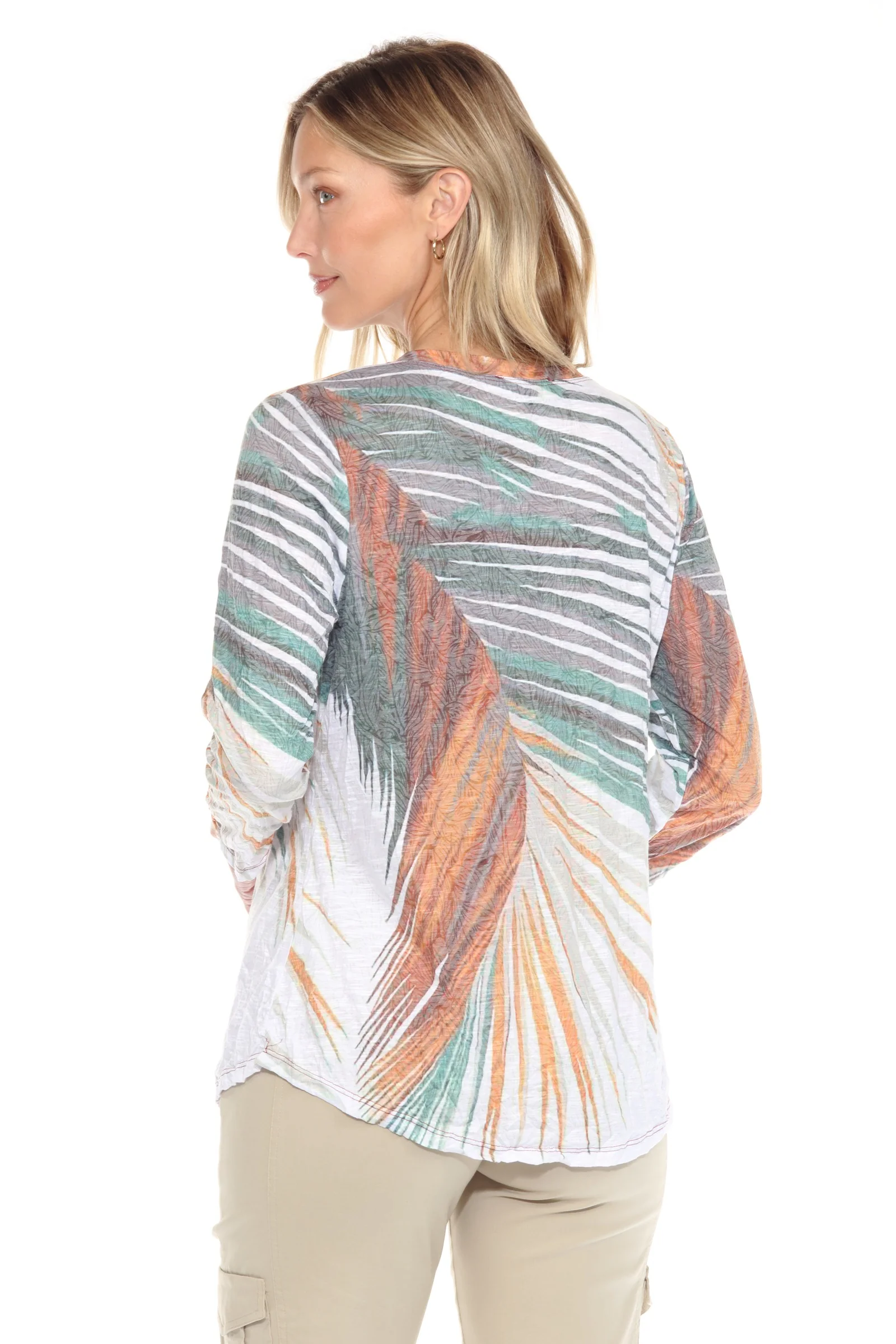 V-Neck Top - Palm Leaf - Image 6
