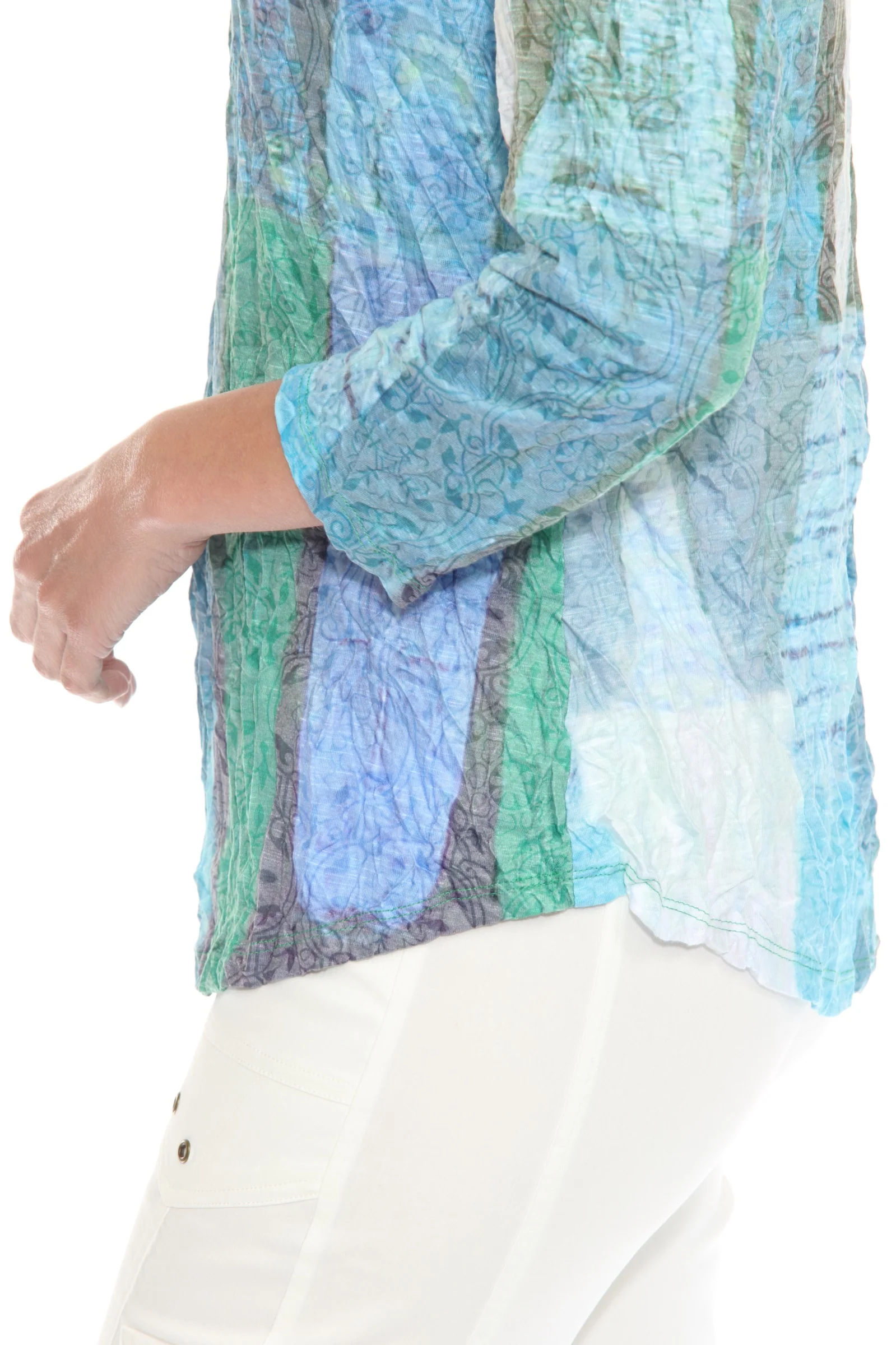 V-Neck Top - Forest Hues - Image 4