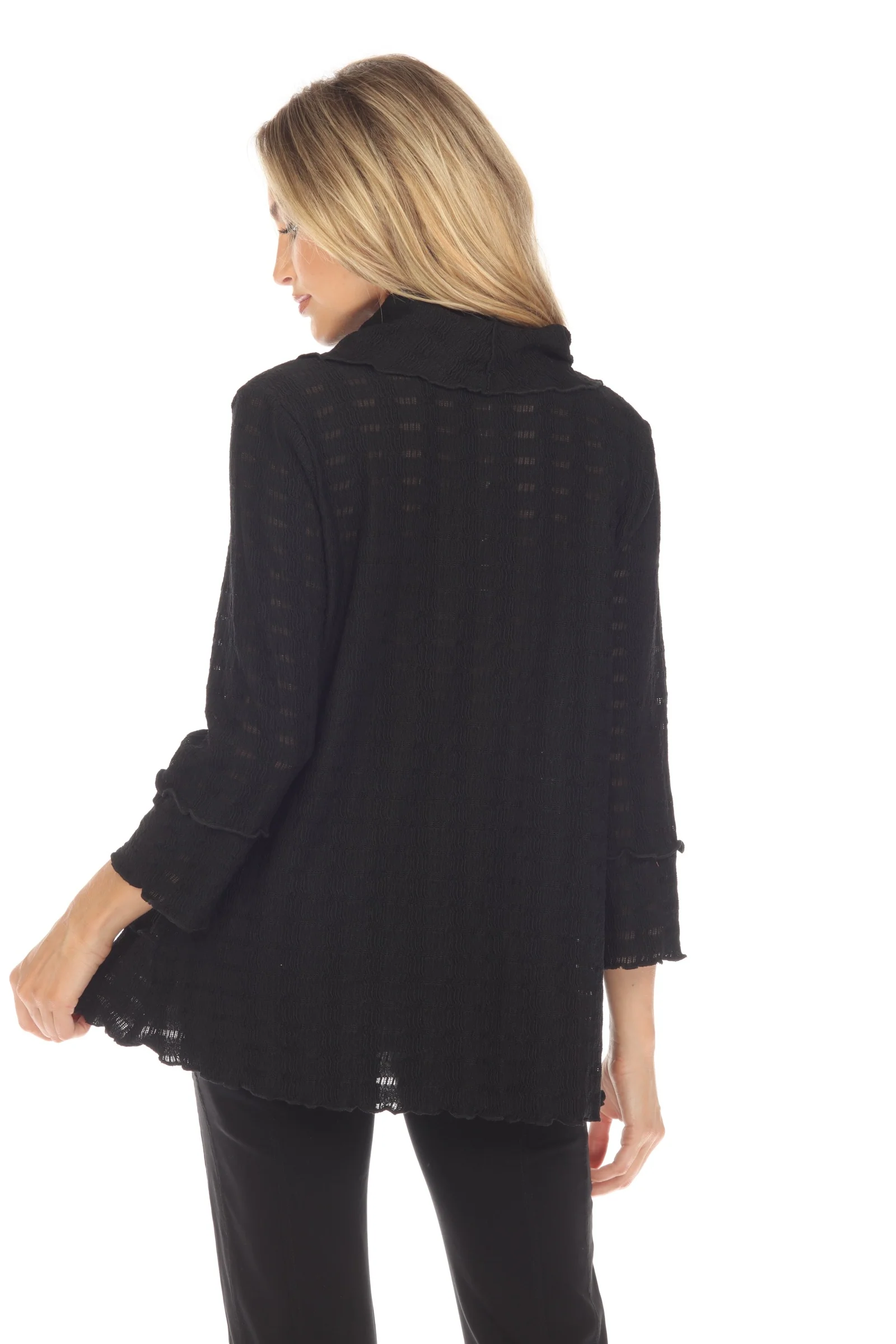 Ruffle Edge Cowl Neck Top - Image 11