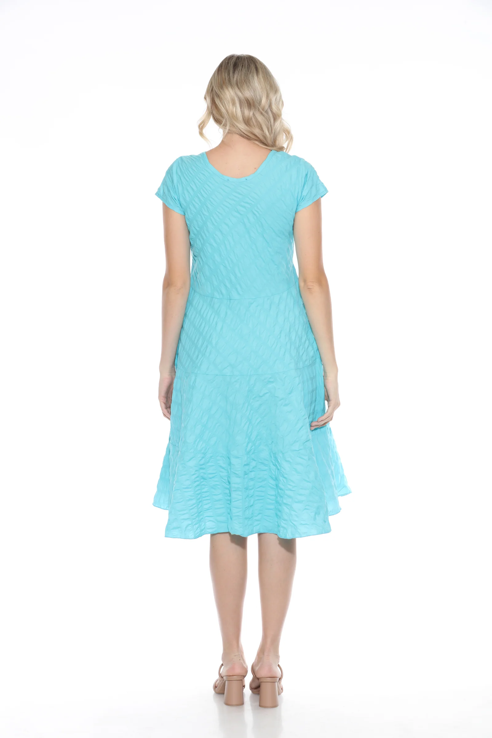 Puckered Cotton Dress - Image 4