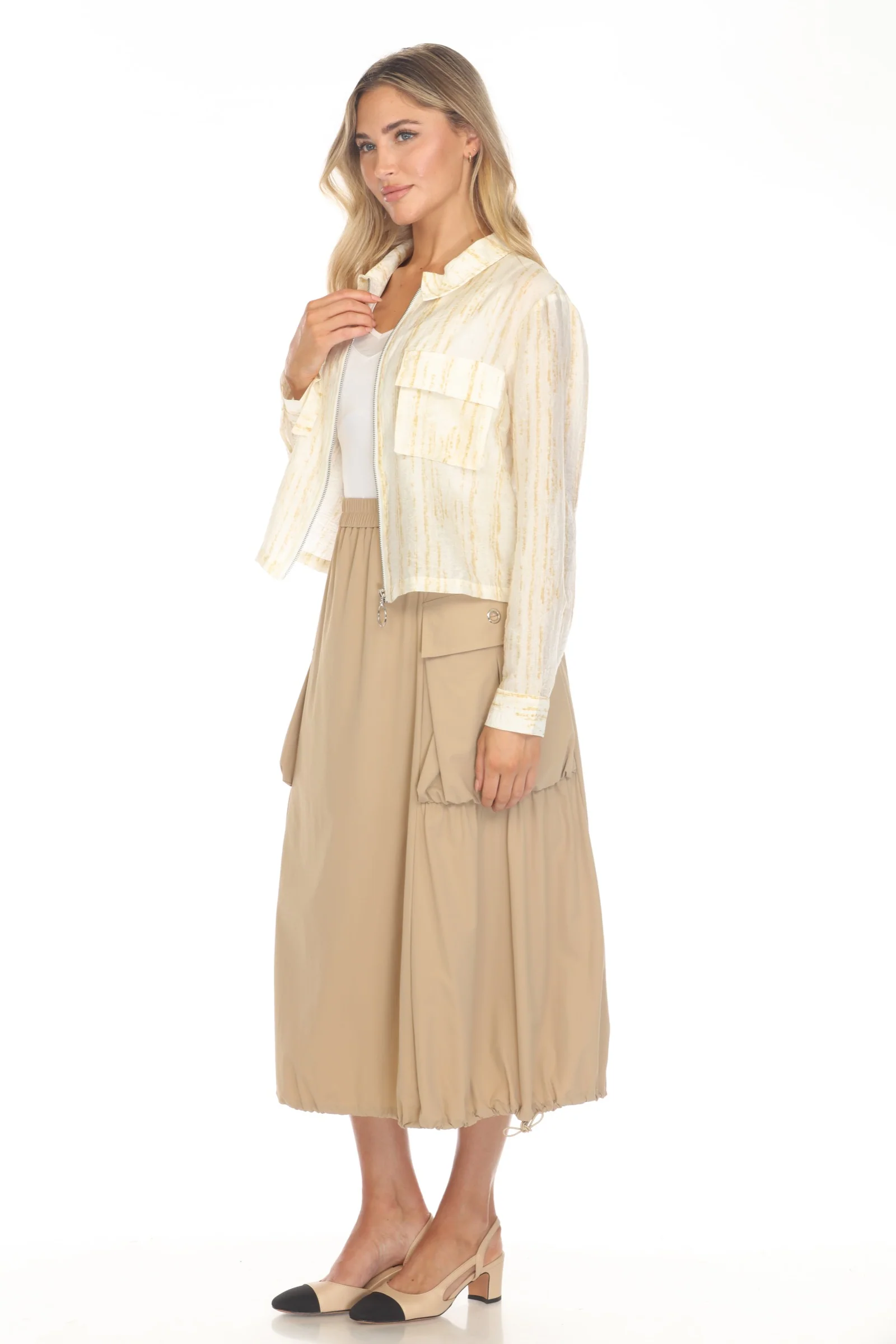 Lustre Stripe Utility Jacket - Image 3
