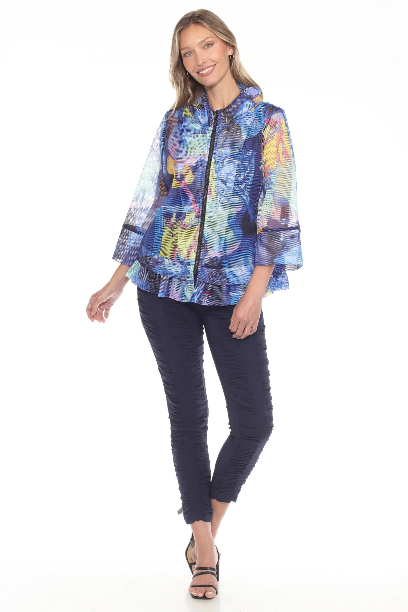 Mesh Zip Swing  Jacket - Acoustic Vibe - Image 3