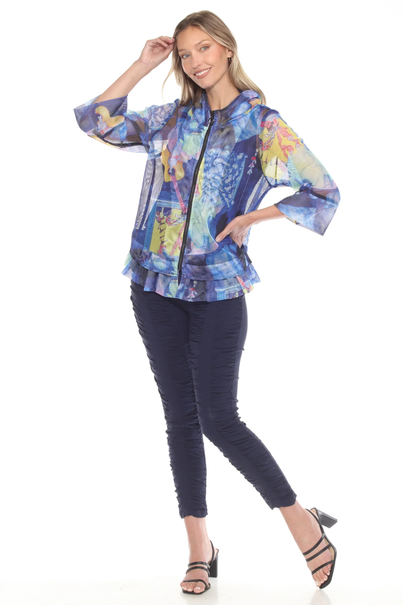 Mesh Zip Swing  Jacket - Acoustic Vibe - Image 4
