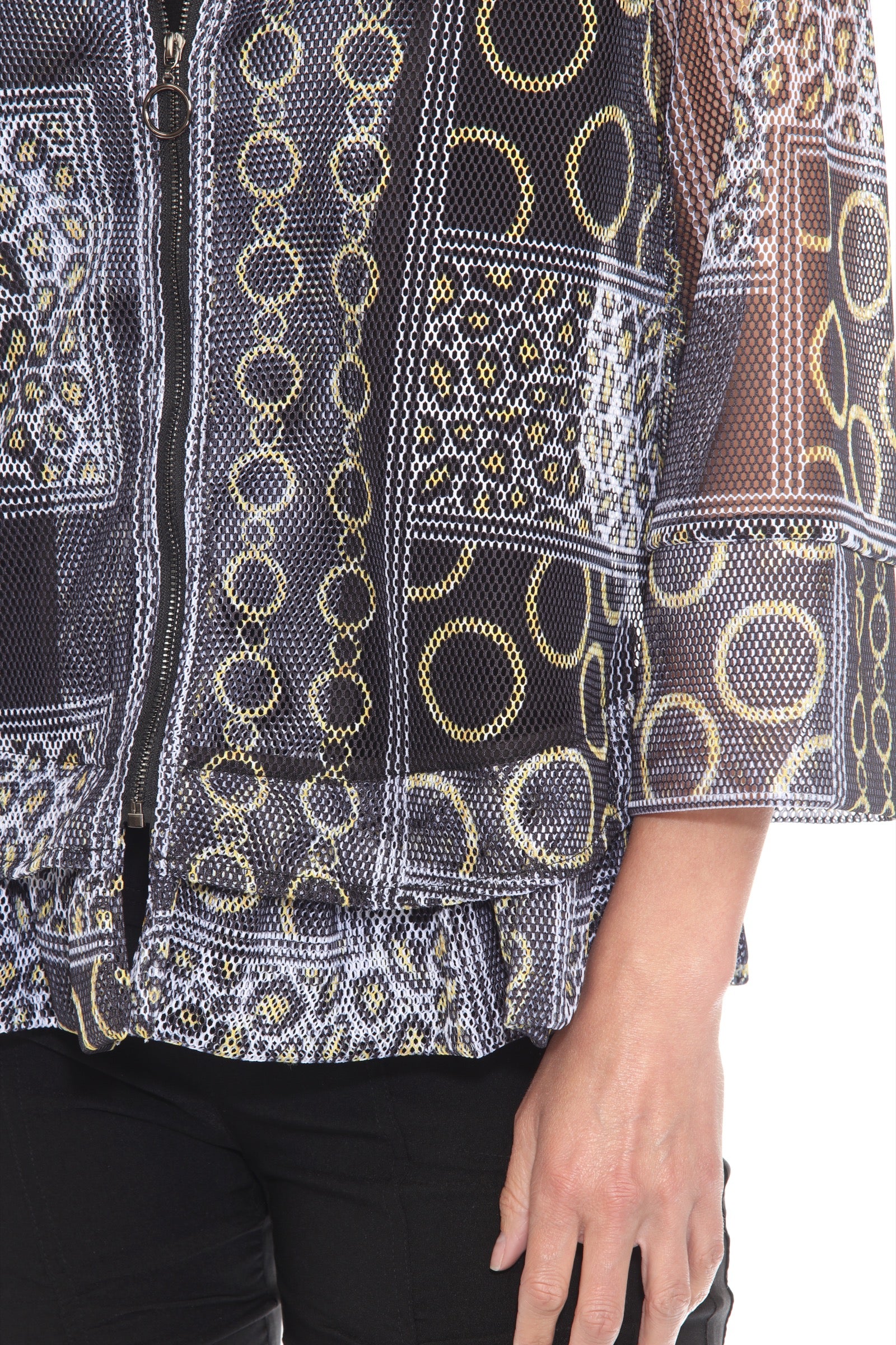 Mesh Zip Swing  Jacket - Luxe Rings - Image 7