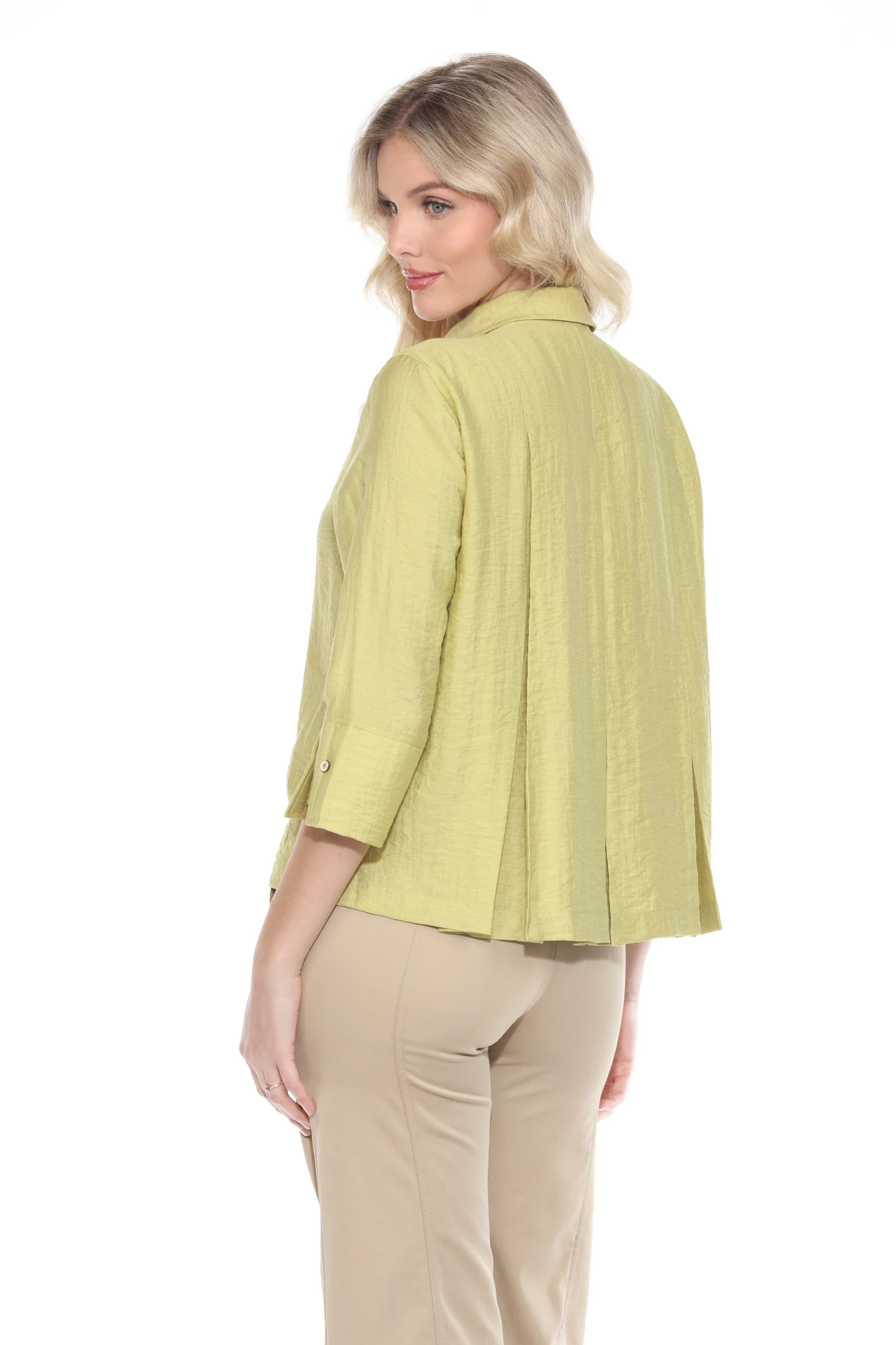 Linen Blend Collared Blouse - Image 6