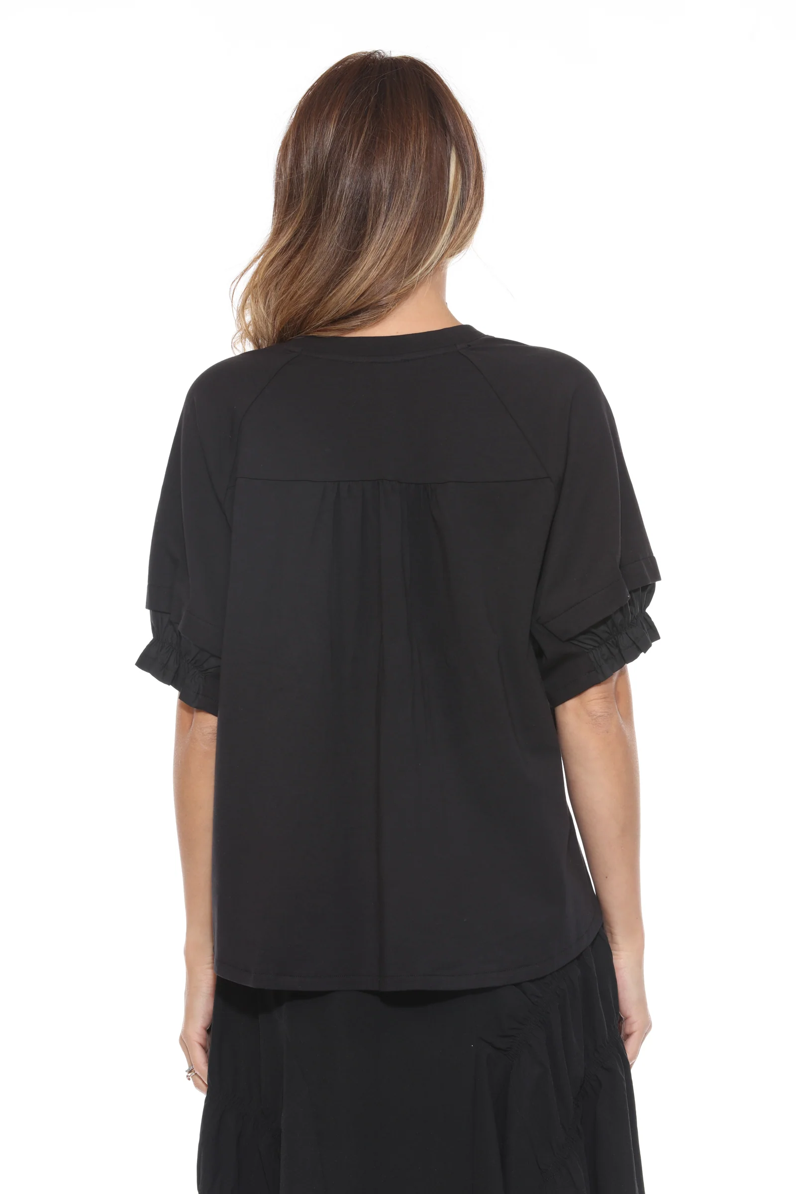 Mixed Panel Hi-Low Tee - Image 5