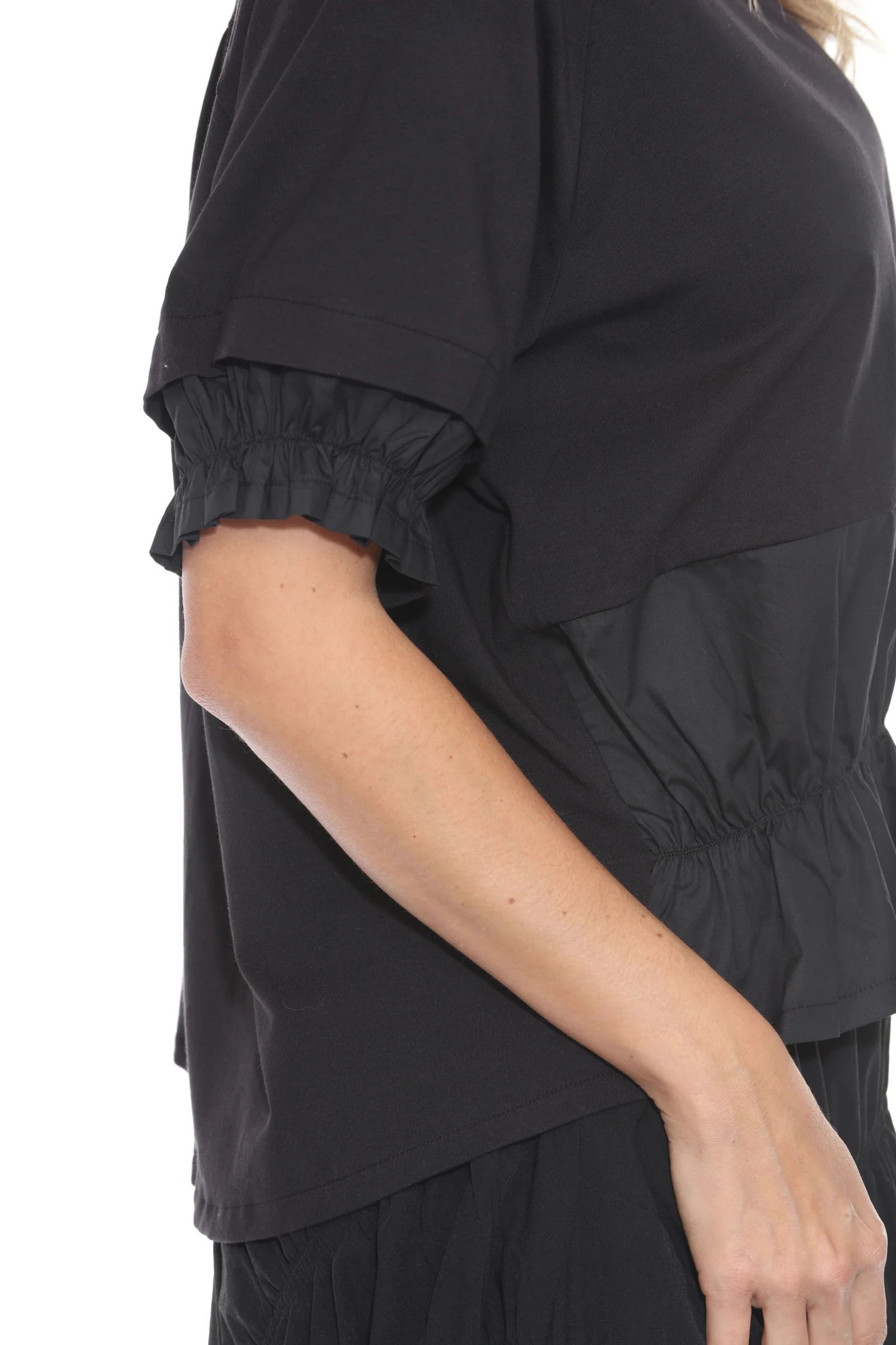 Mixed Panel Hi-Low Tee - Image 6