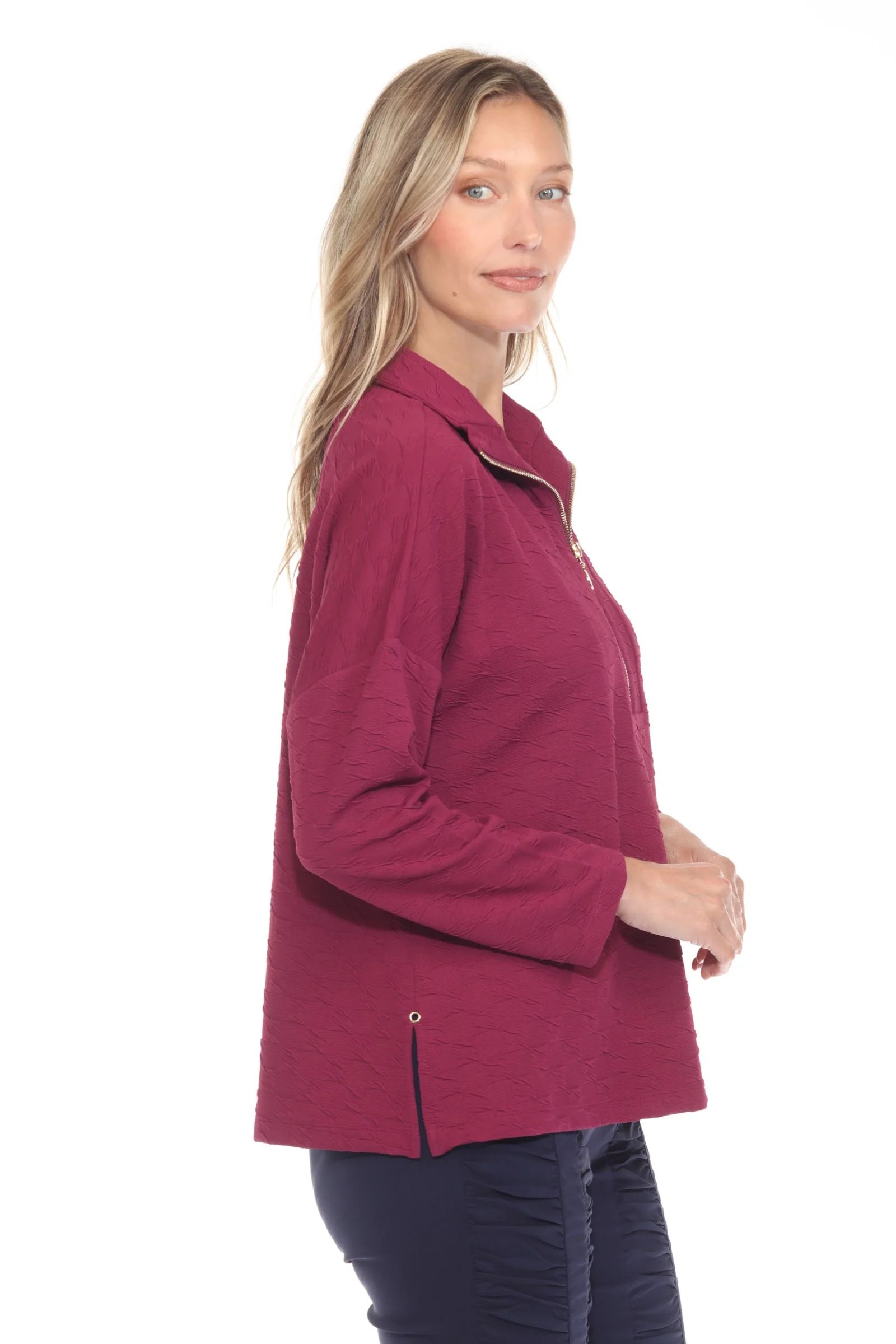 Half-Zip Textured Pullover - Image 6