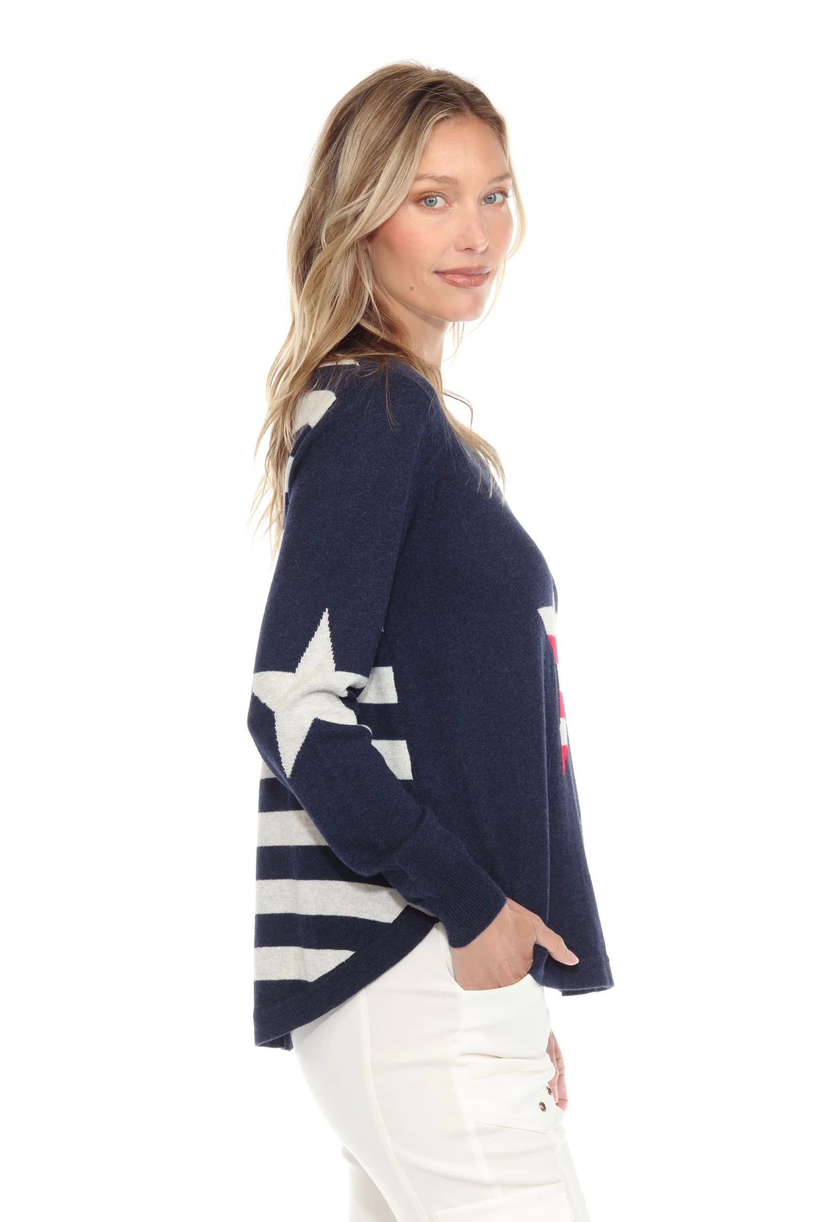 Stars and Stripes Cotton  Sweater - Image 5