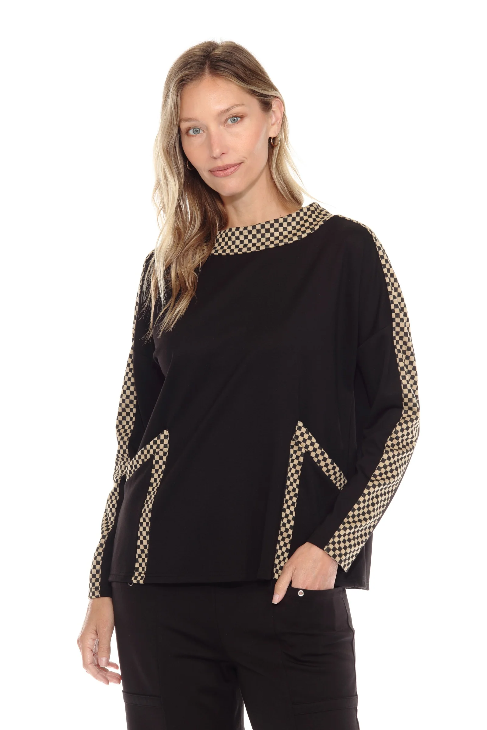 Checker Trim 2pkt Pullover - Image 5