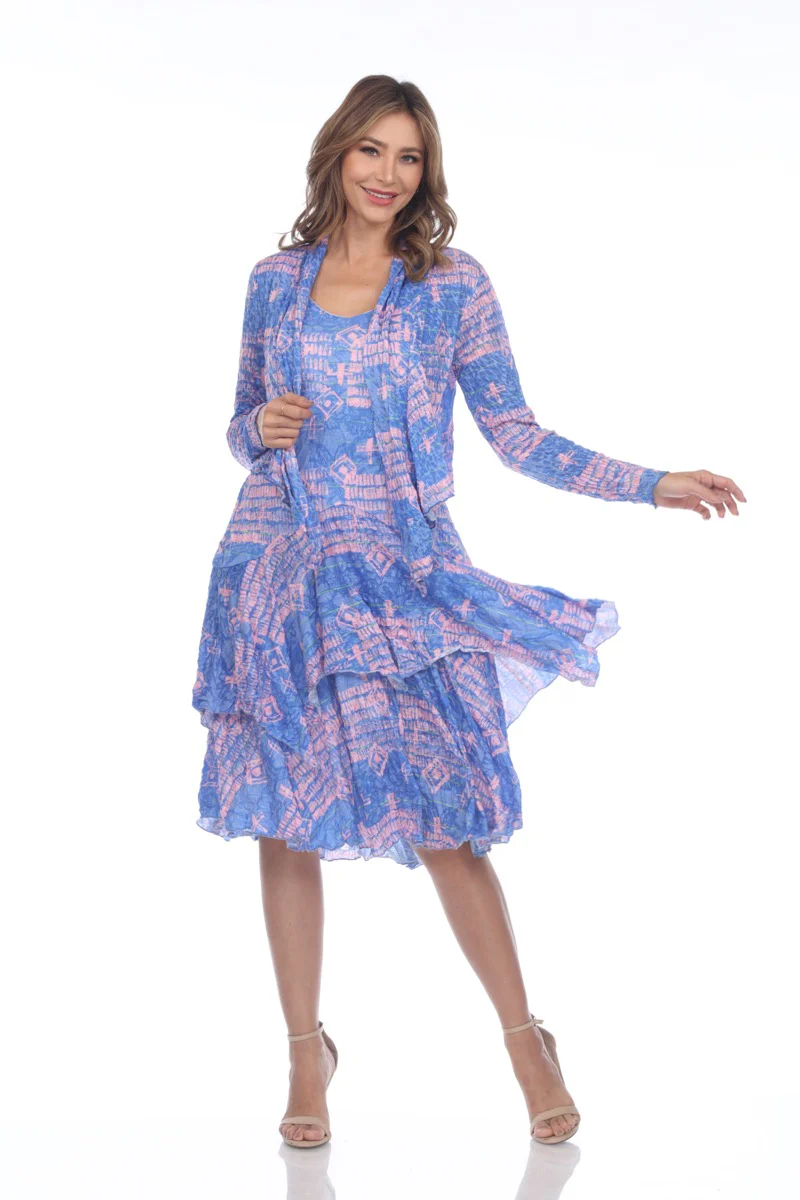 Paige Dress - Periwinkle Mix - Image 6