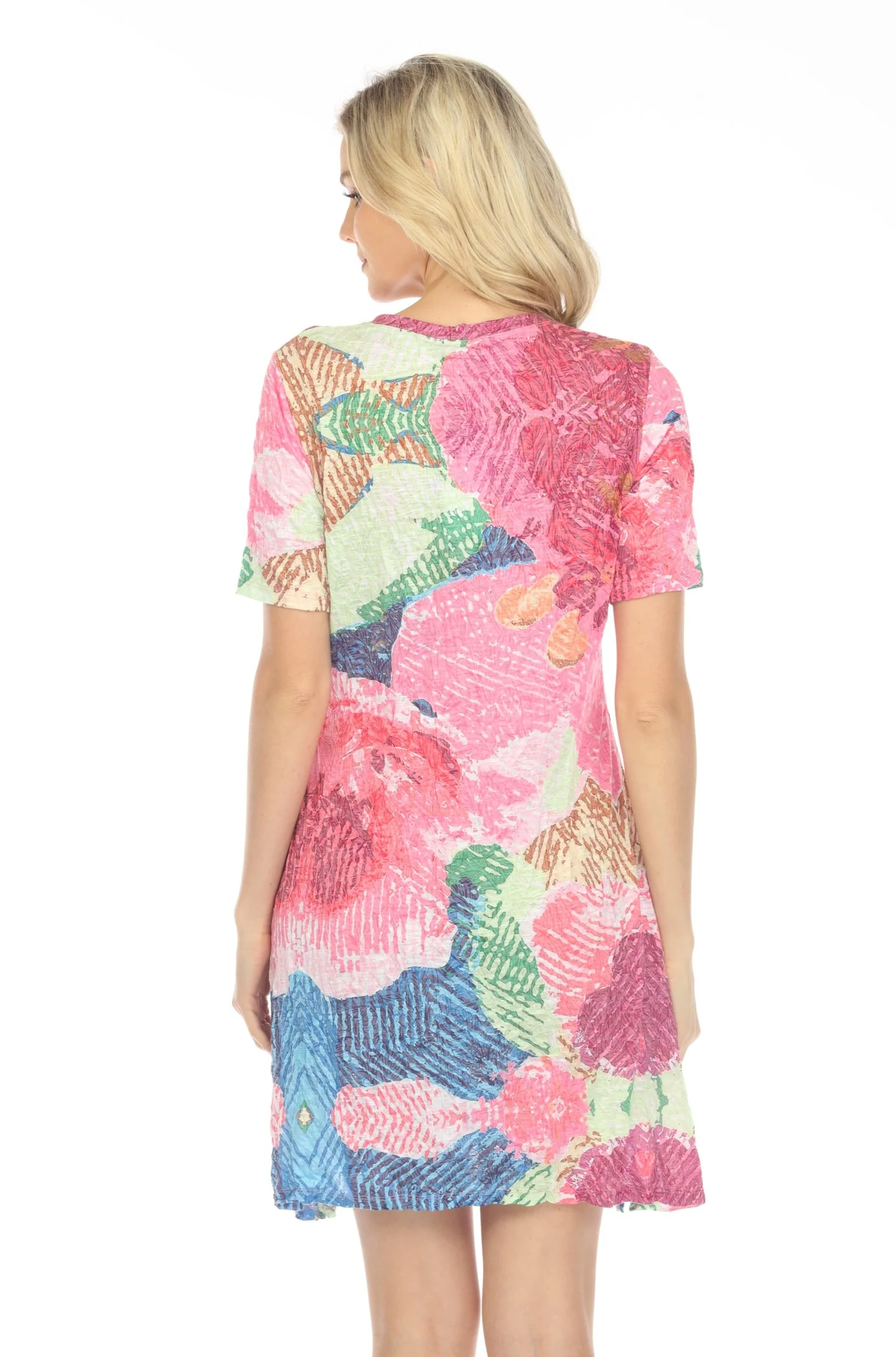 Short Sleeve Dress floral fusion - Image 4