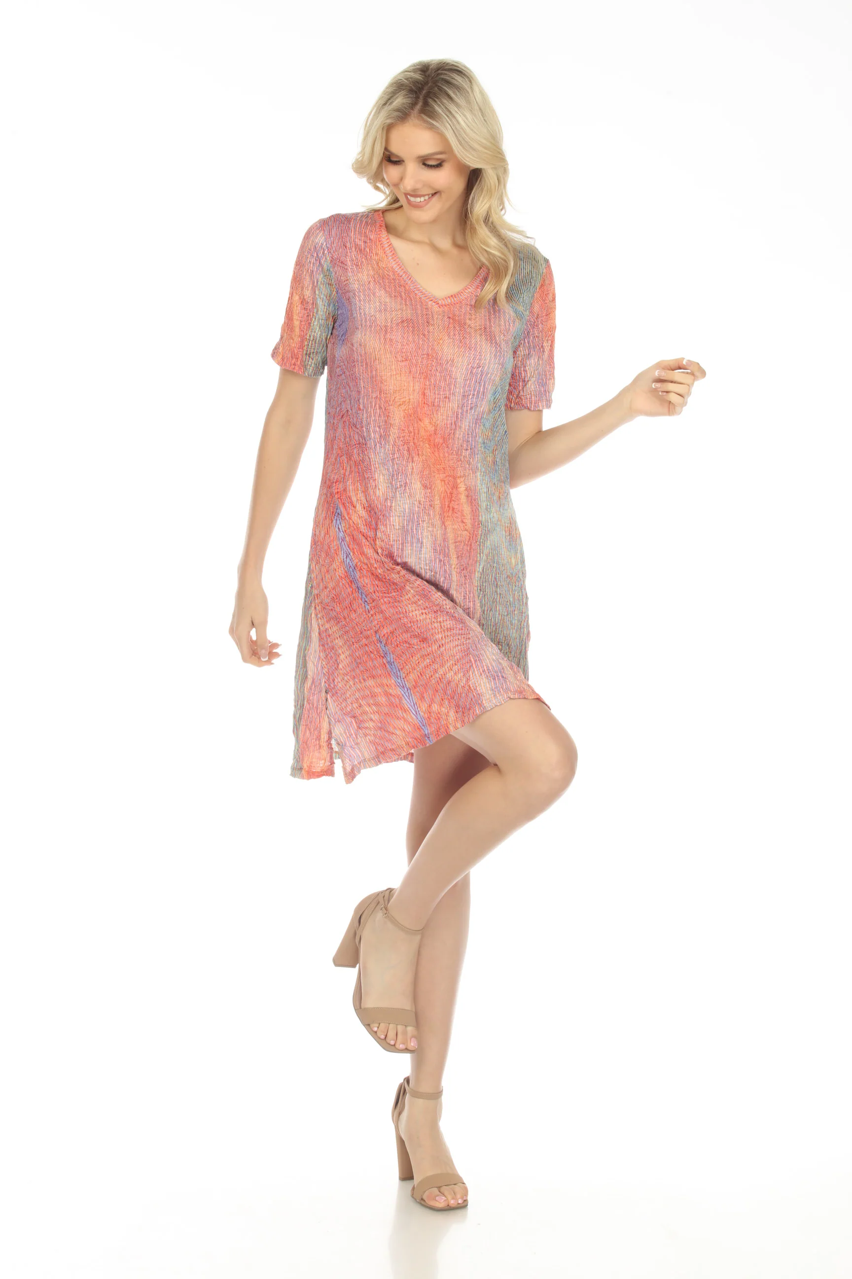 Short Sleeve Dress - Horizon Lines - Image 3