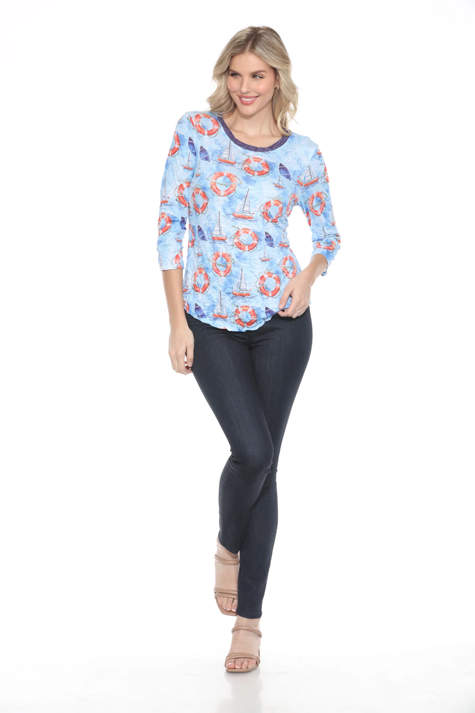 Round-Neck Top - Sail Away - Image 2