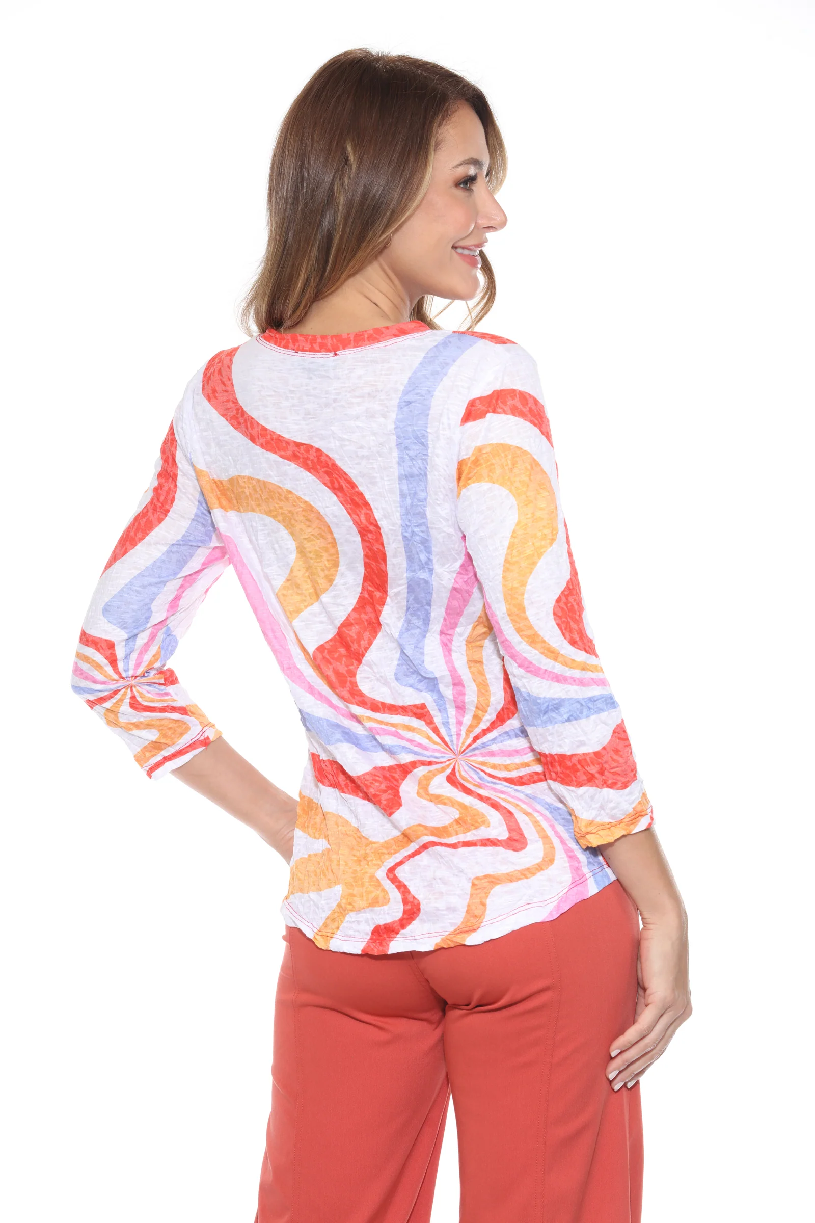 Round-Neck Top - Fiesta Swirl - Image 6