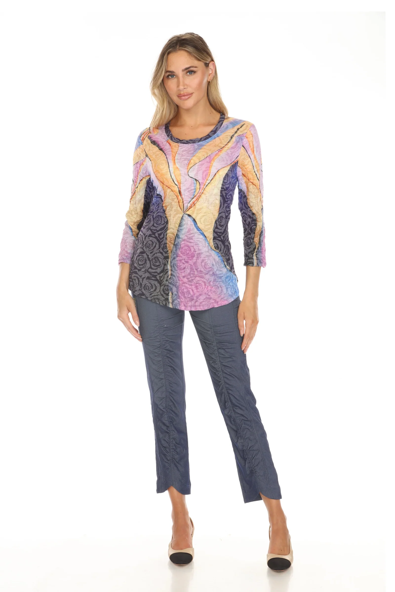 Round-Neck Top - Mystic Bloom - Image 2