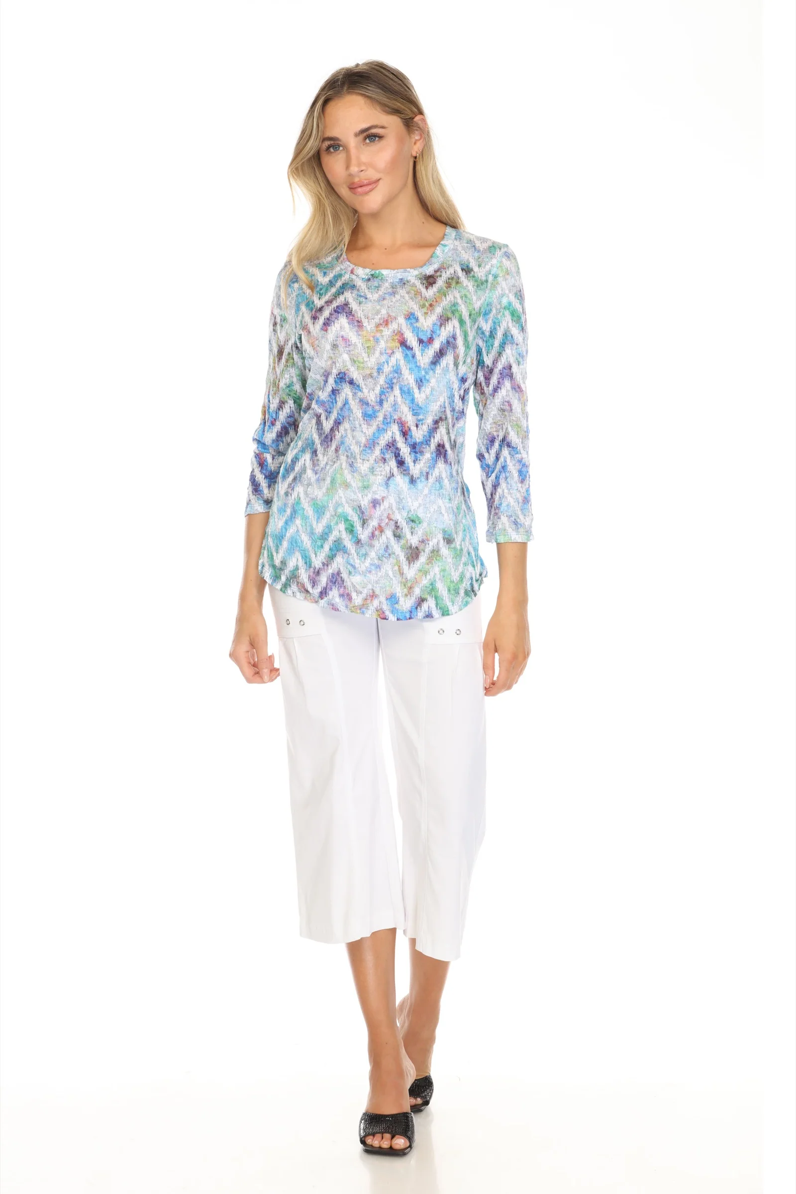Round-Neck Top - Chevron Haze - Image 2