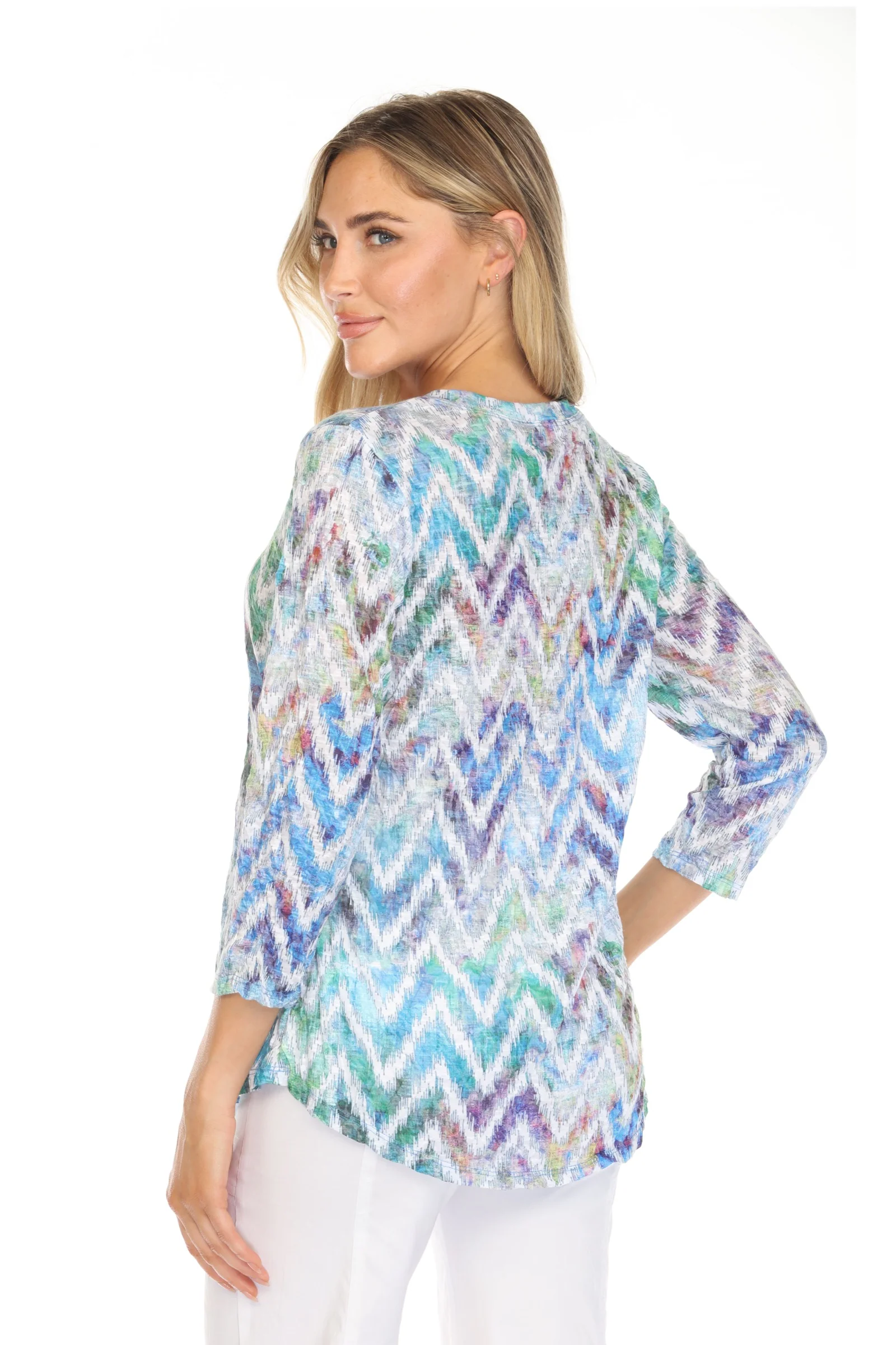 Round-Neck Top - Chevron Haze - Image 6