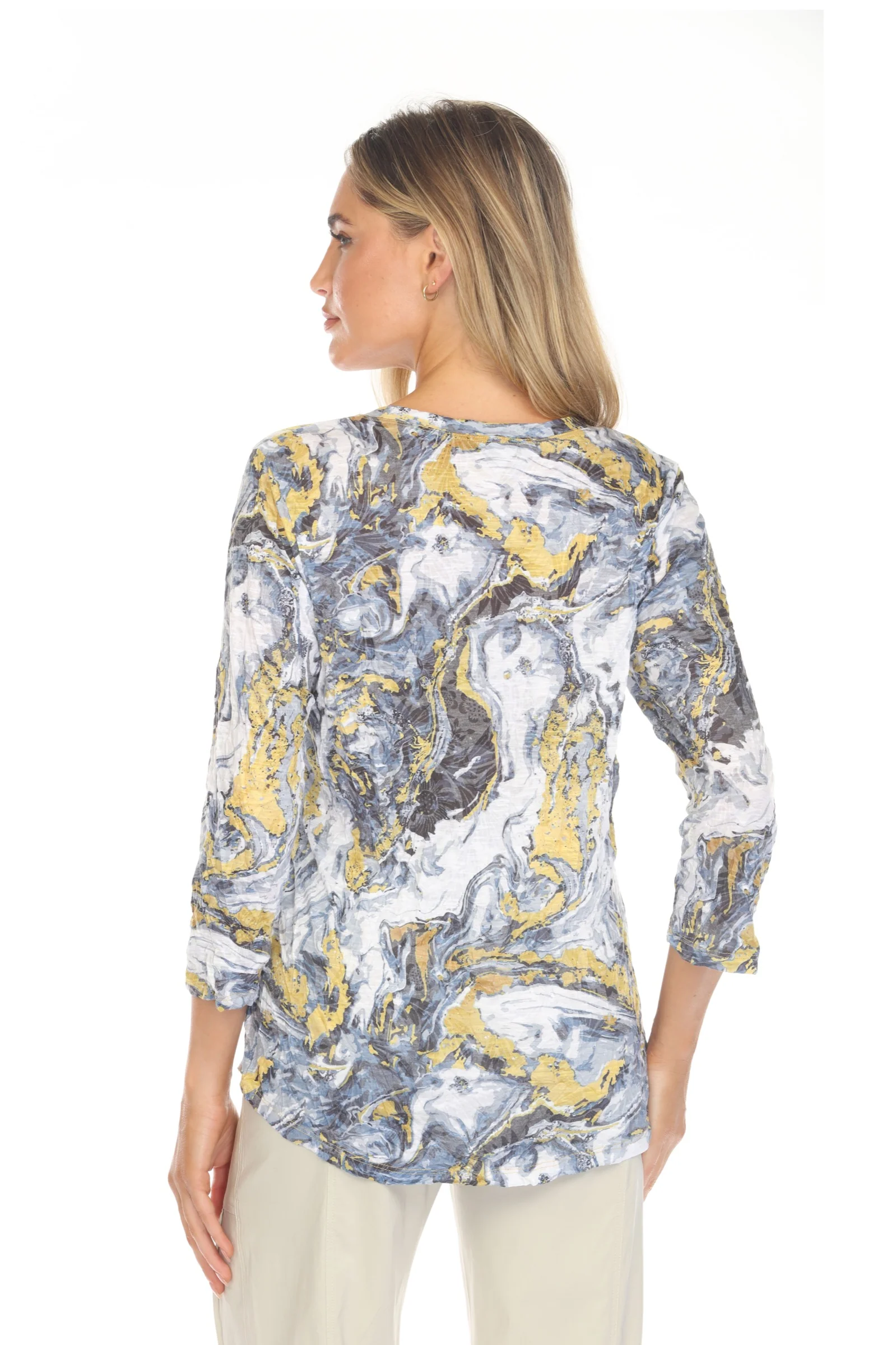 Round-Neck Top - Gold Leaf - Image 6