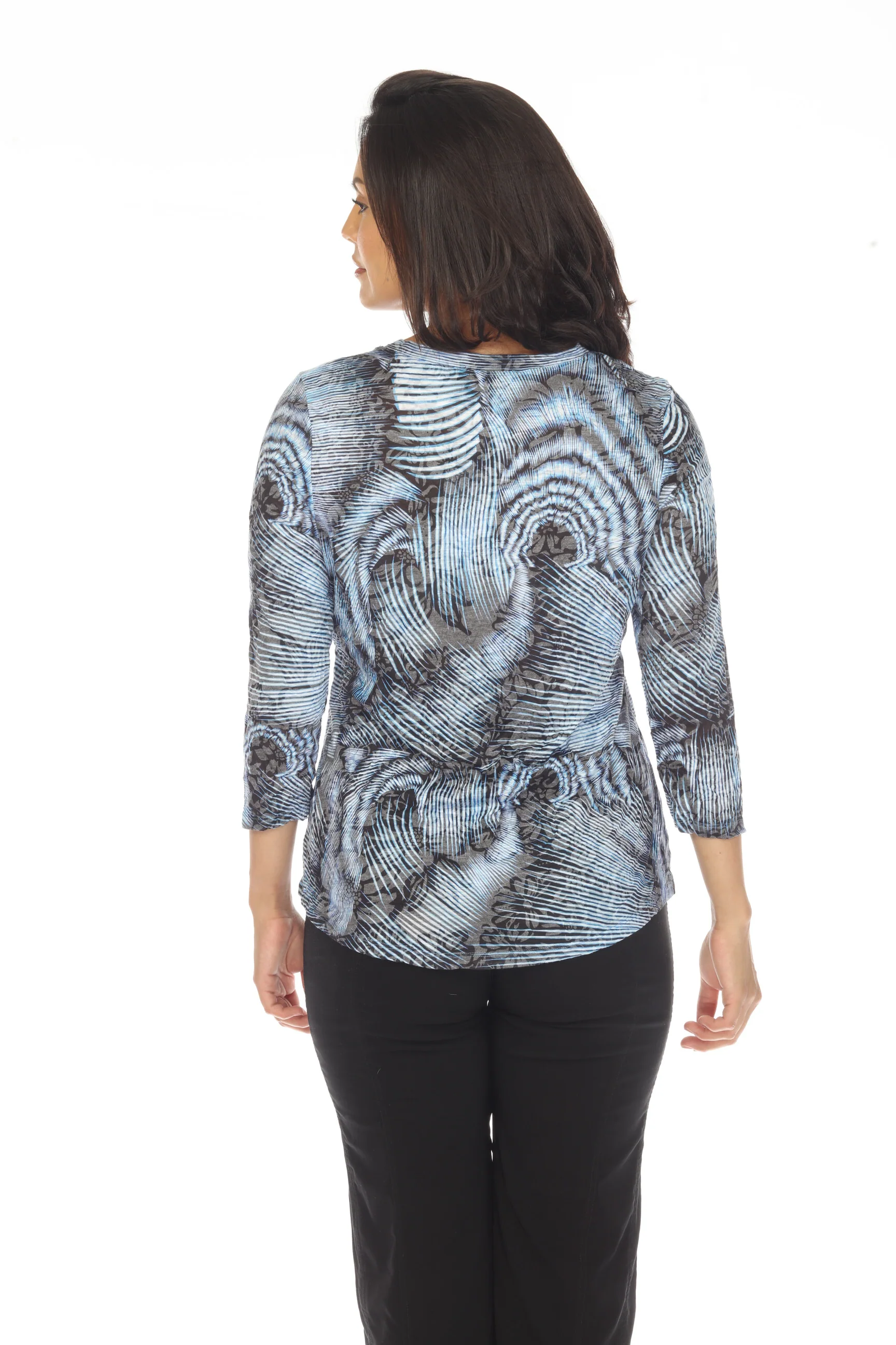 Round-Neck Top - Cyan Phase - Image 6