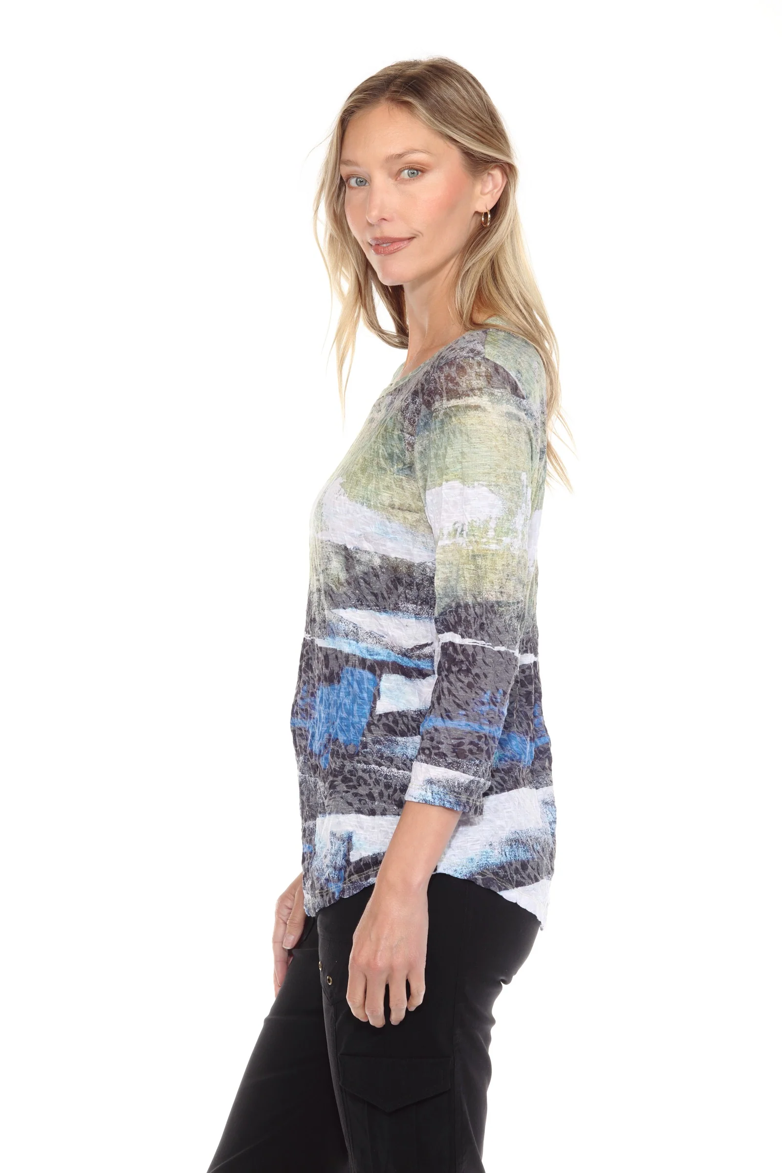 Round-Neck Top - Terra Sky - Image 3