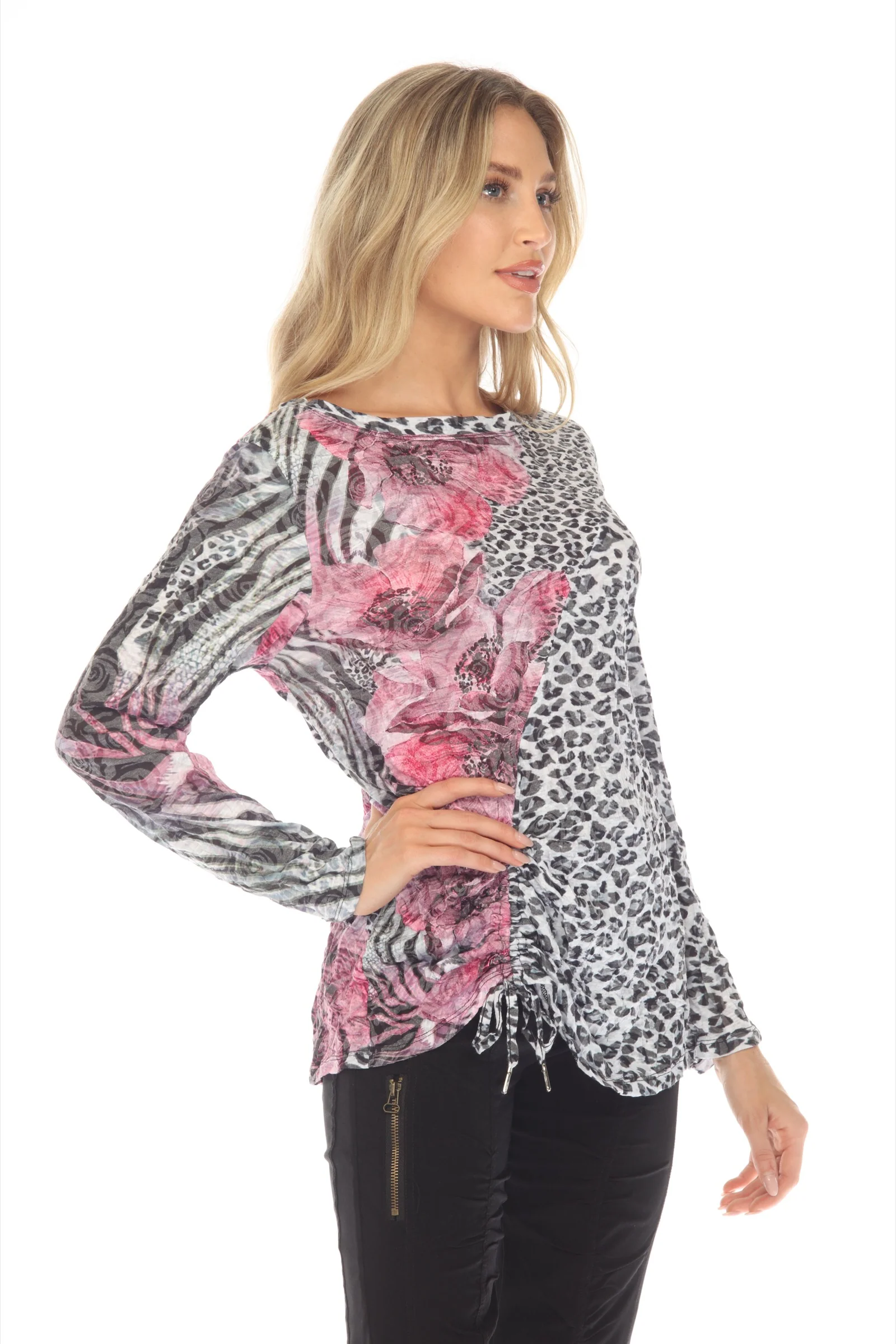Joelle Top - Leopard Flower - Image 4