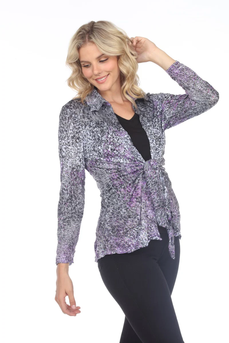 Elle Cardigan - Violet Impact - Image 3
