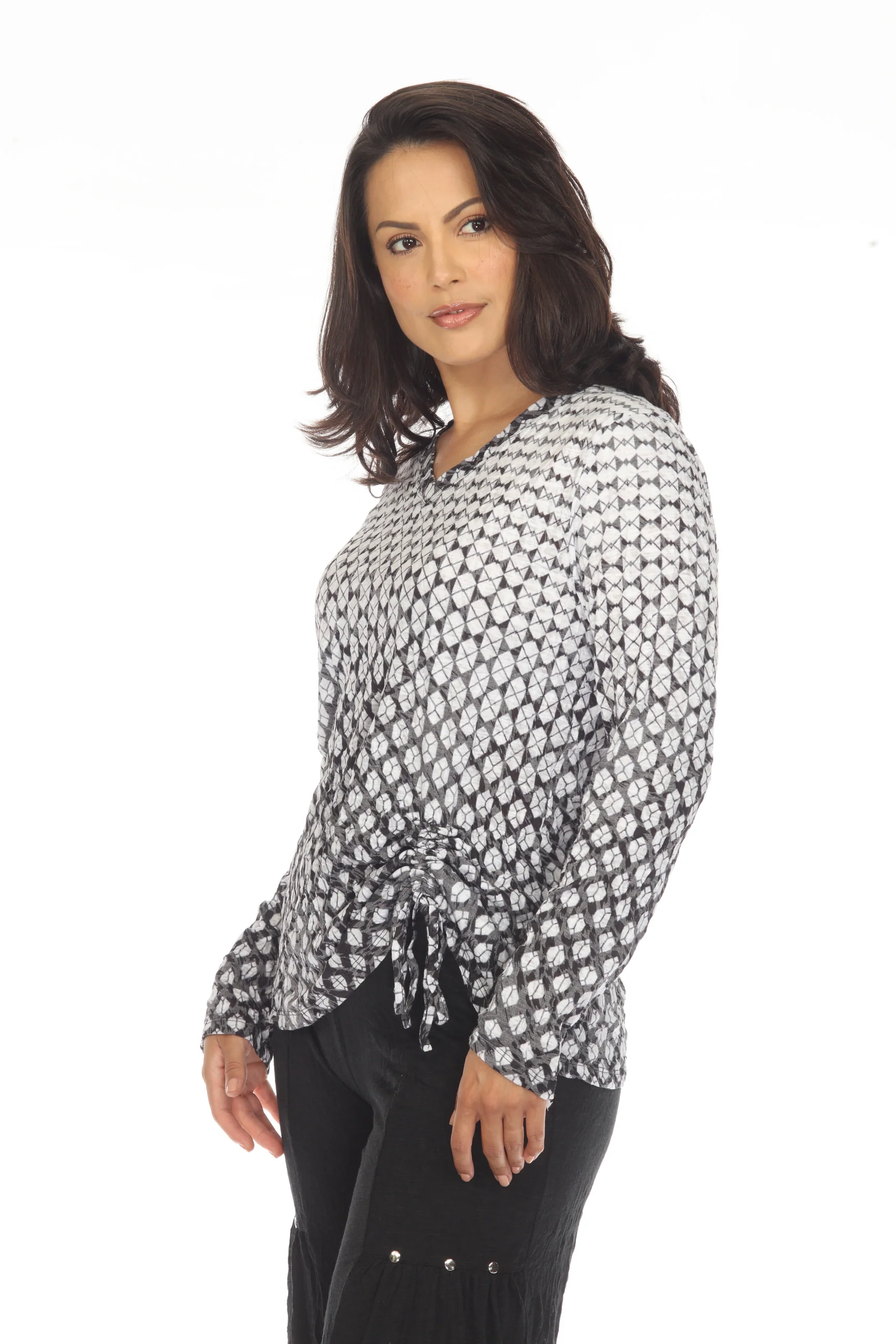 Carlie Top L/S - Diamonds - Image 3