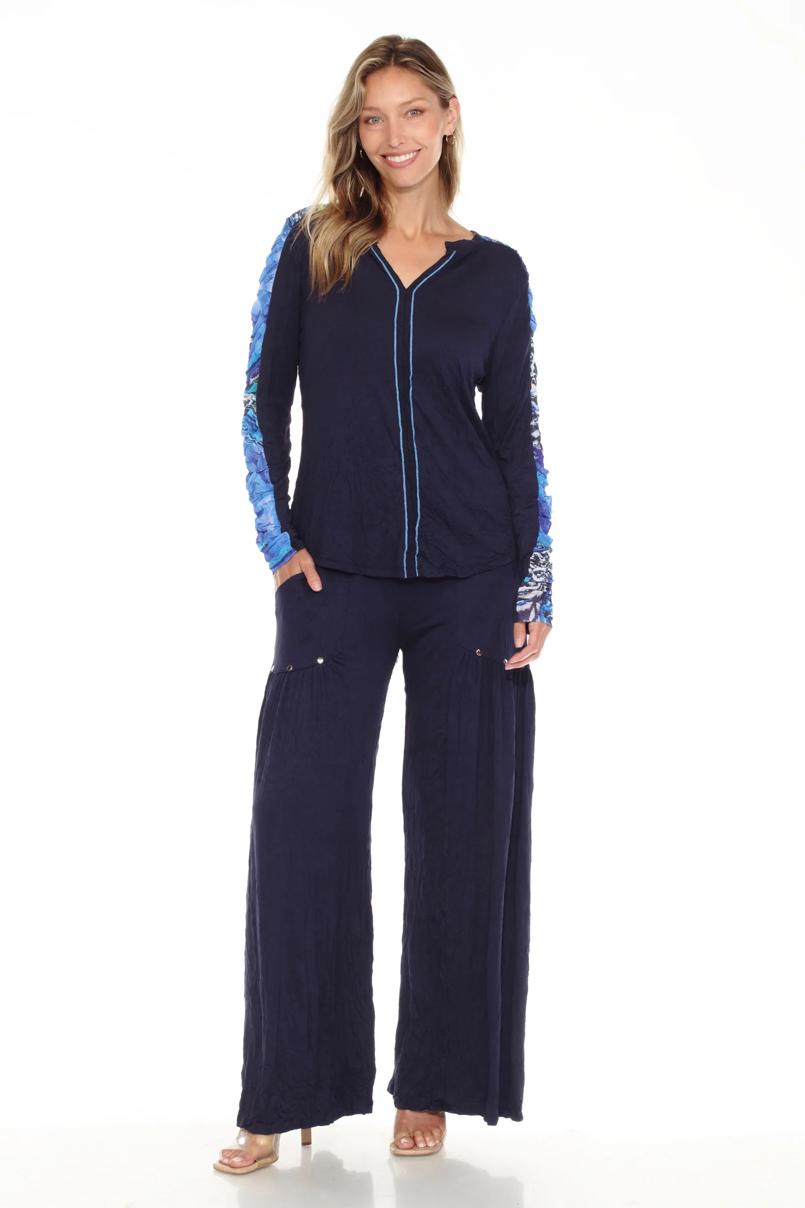 Penelope Top - Sapphire Flutter - Image 2