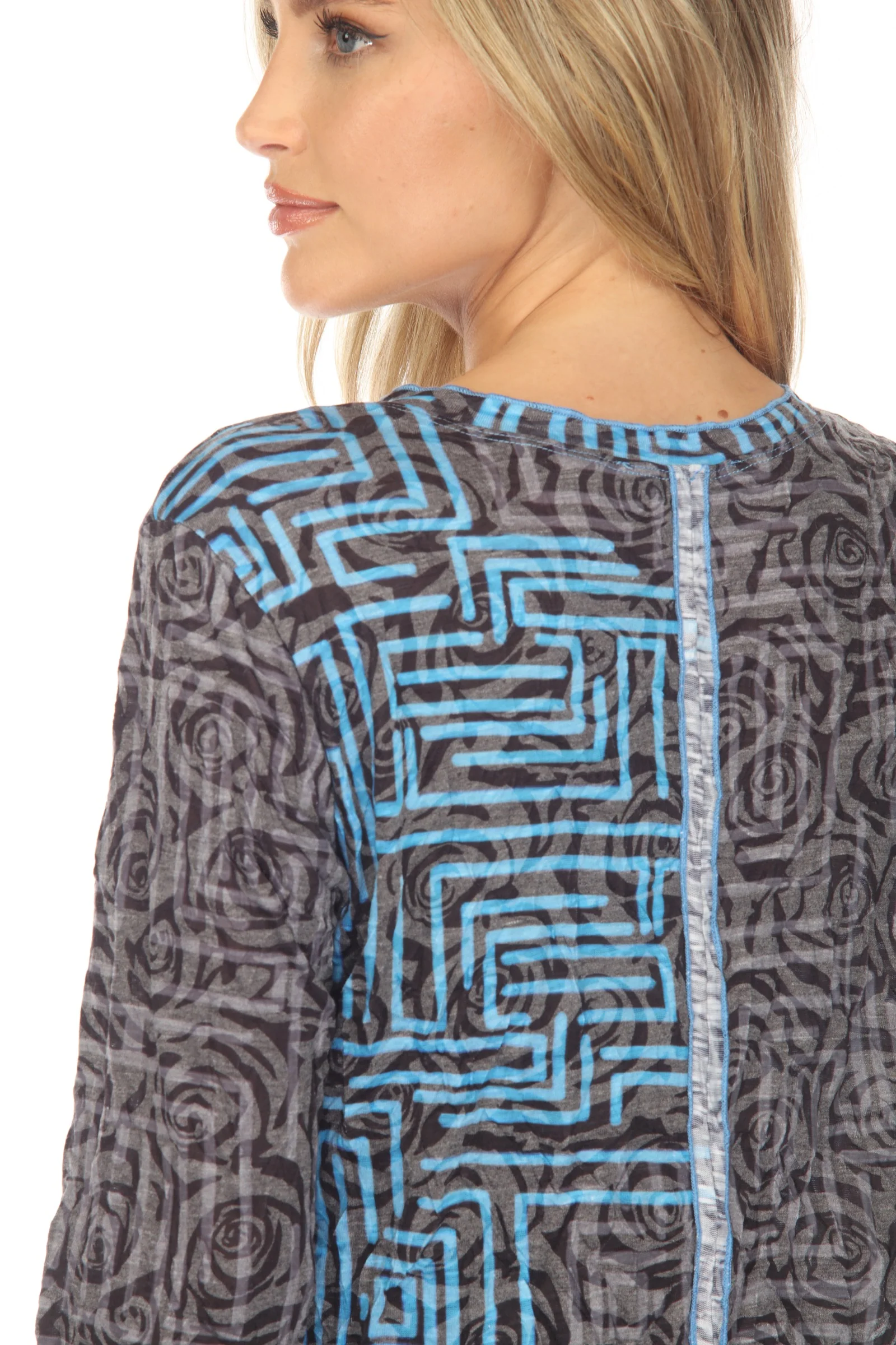 Pamela Top - Blue Puzzle - Image 7