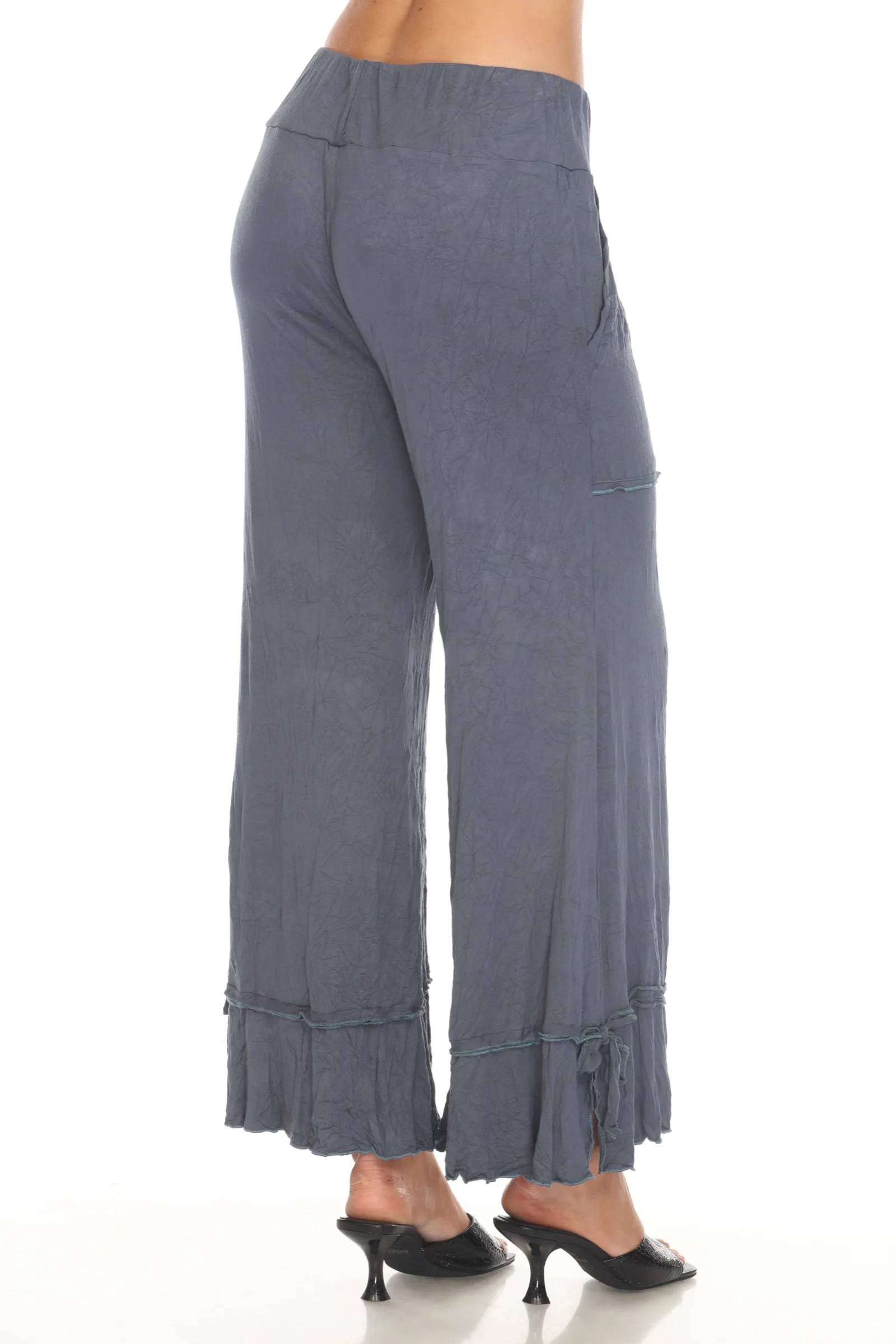 Tara Top and Patch Crop Pant Set - Slate - Image 7