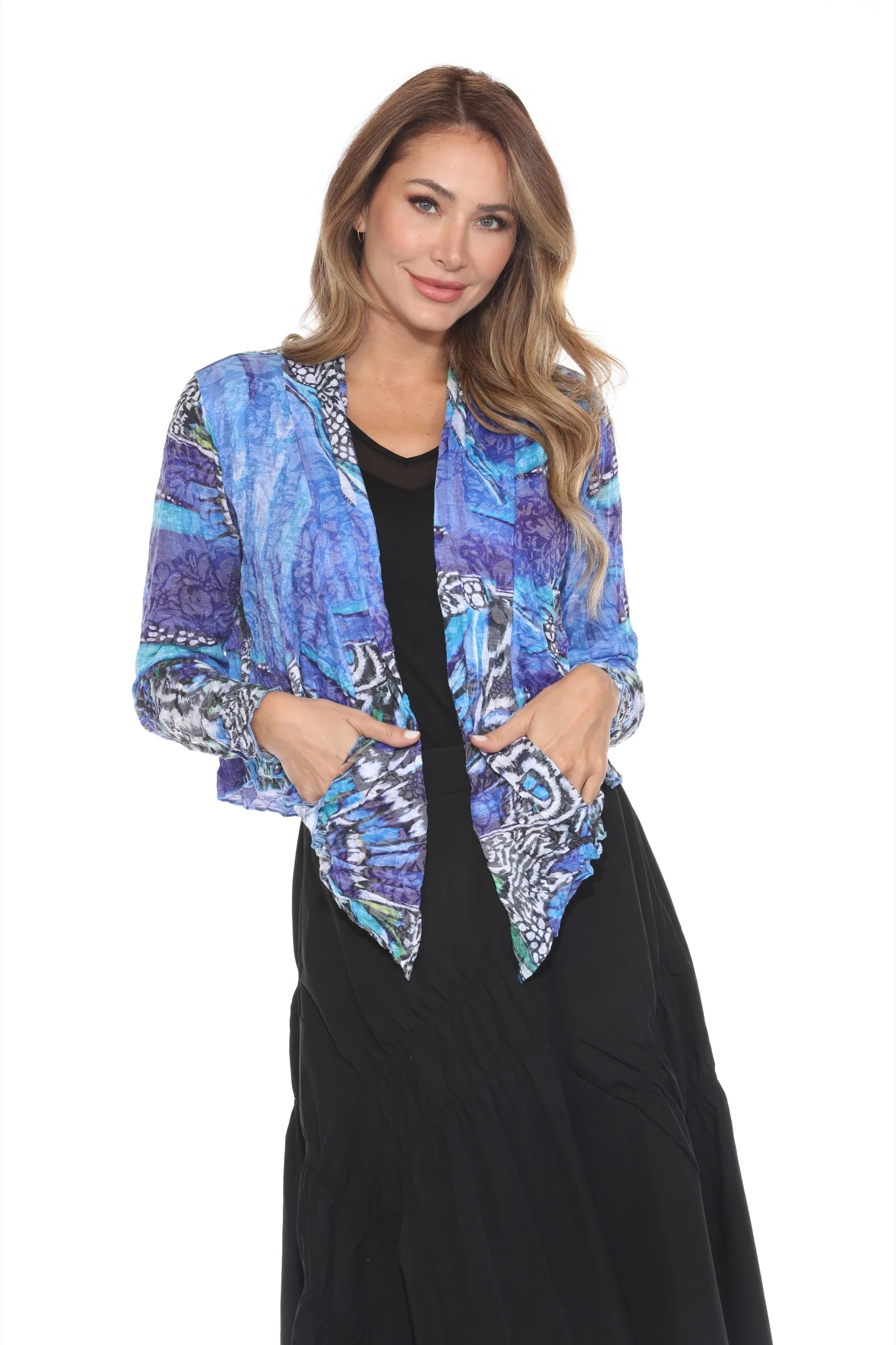 Claire Cardigan - Sapphire Flutter